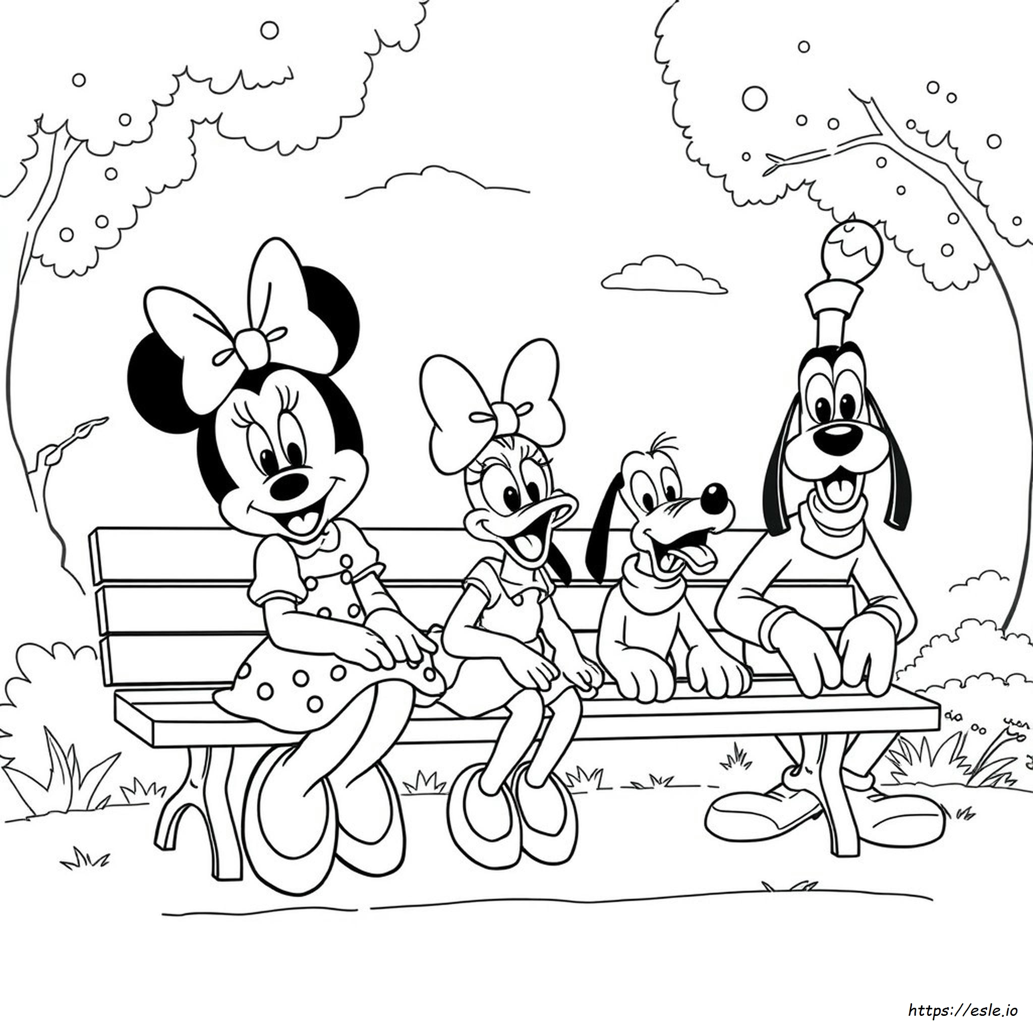 Minnie Mouse And Friends Coloring Pages