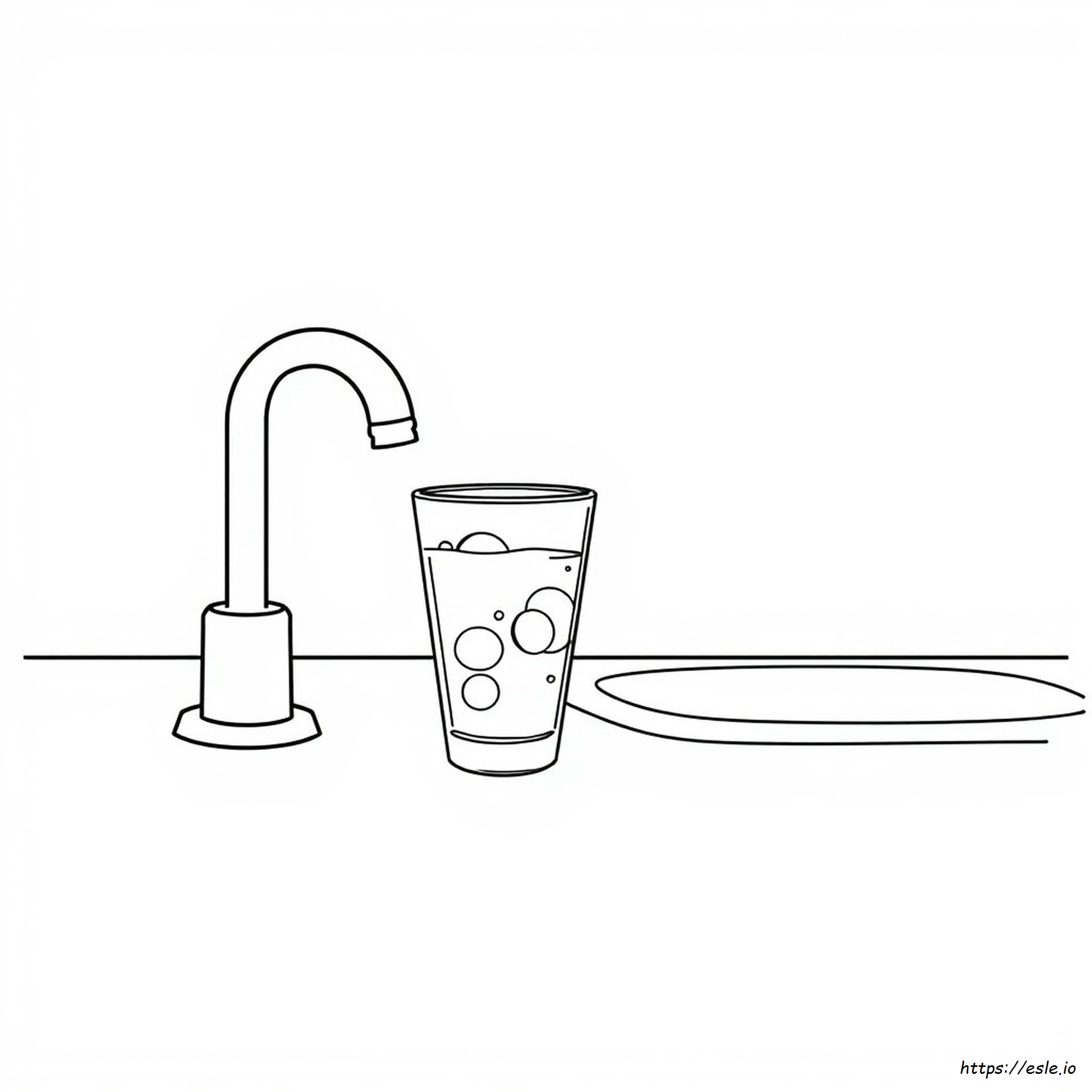 Water Drinken Kleurplaat kleurplaat