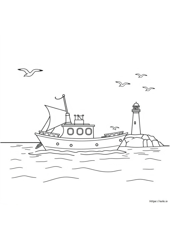 Ship Colouring Pictures