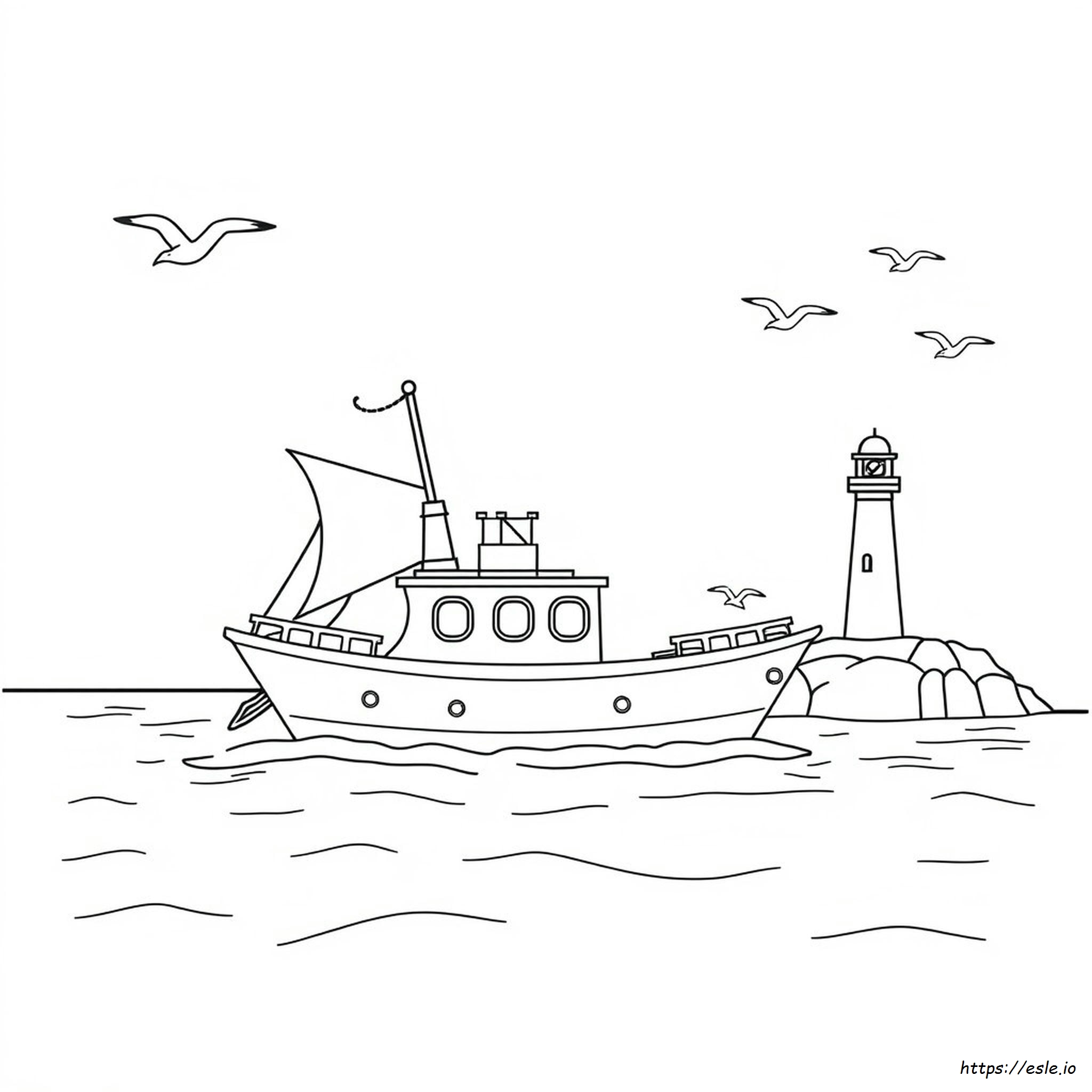 Ship Colouring Pictures