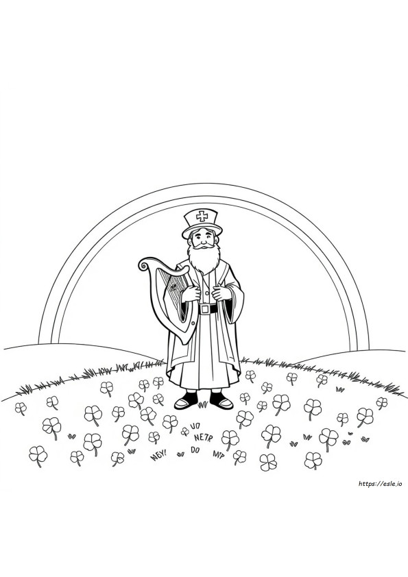 Szent Patrik Napi Színező