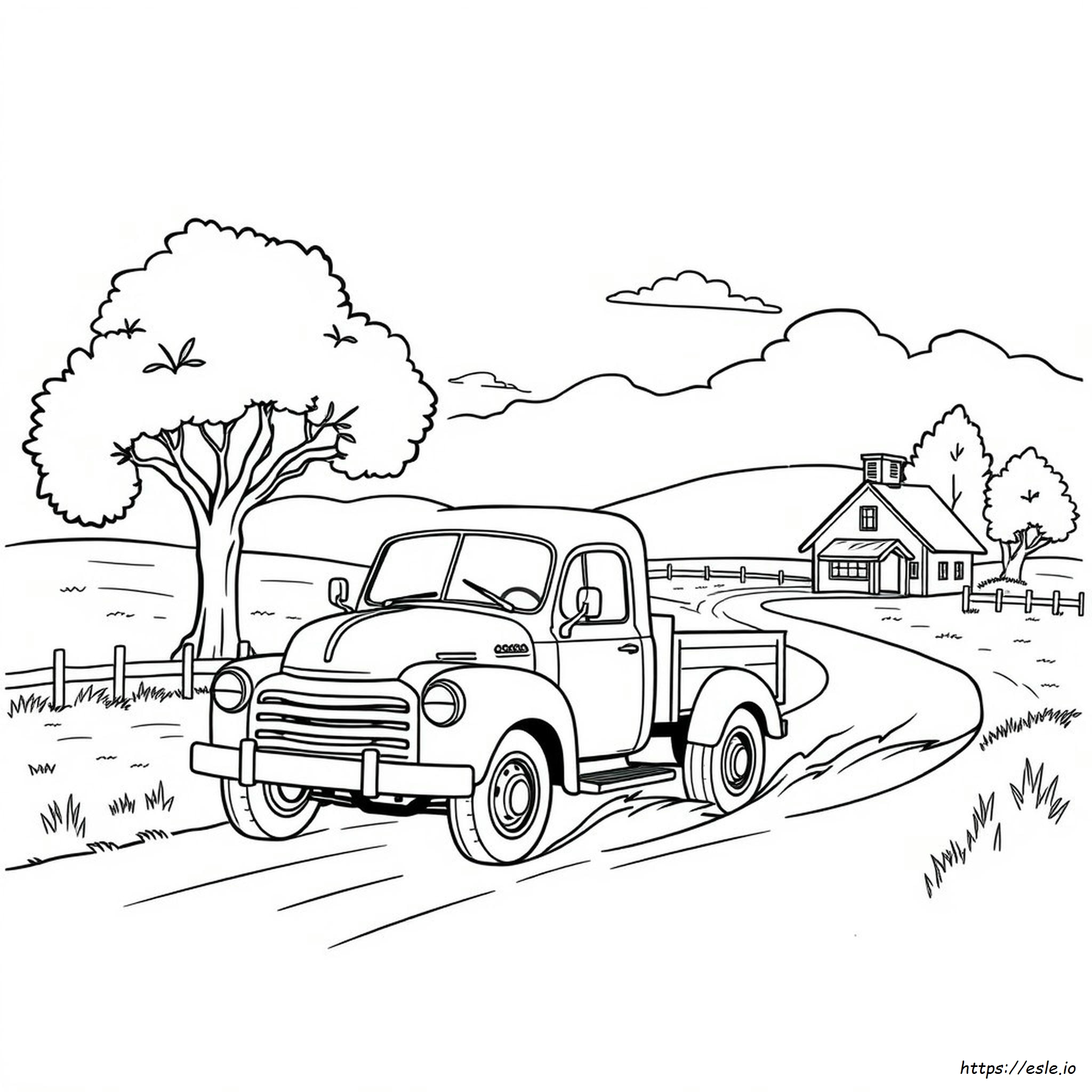 Old Truck Coloring Pages