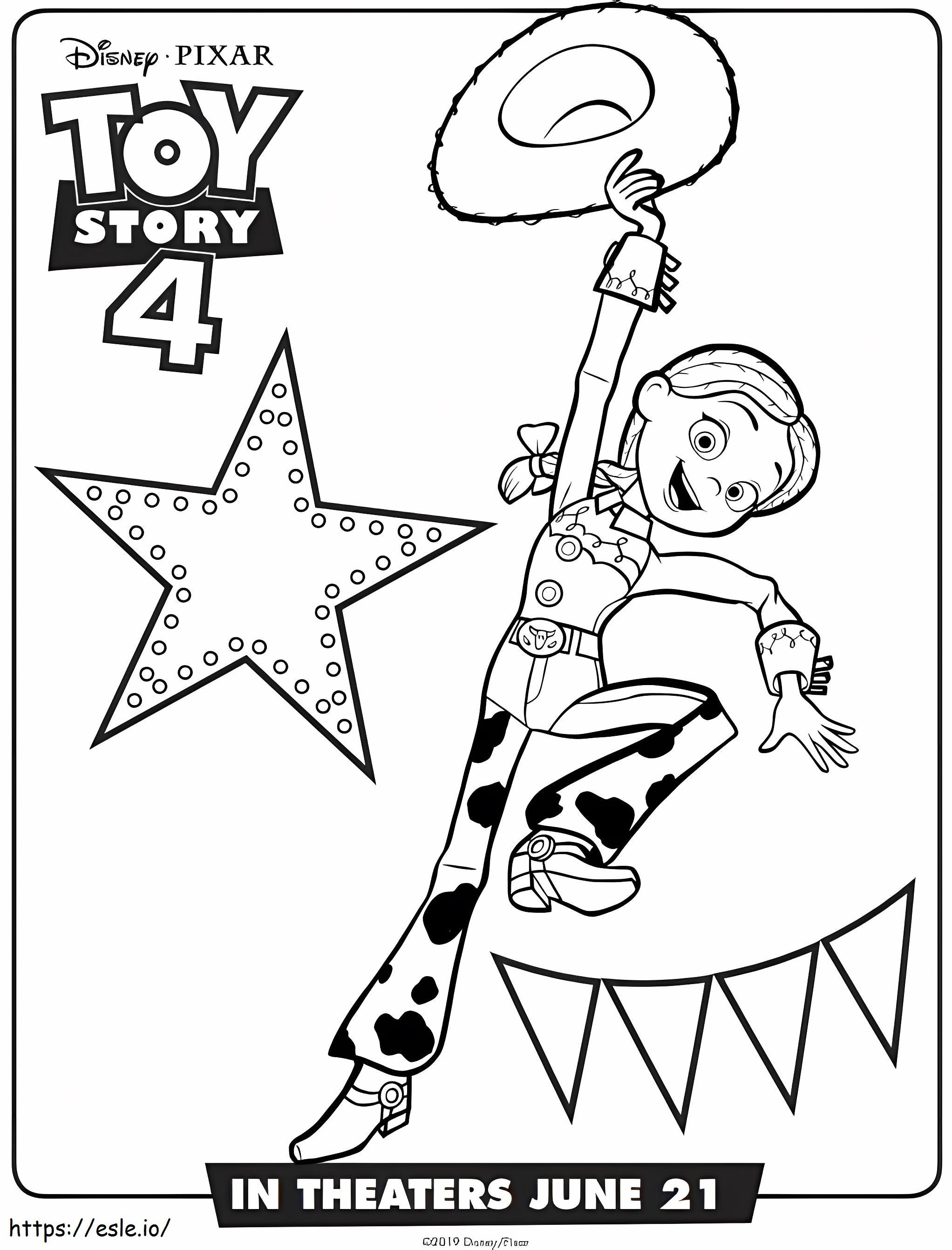 Coloriage _Jessie Toy Story 4 A4 à imprimer dessin
