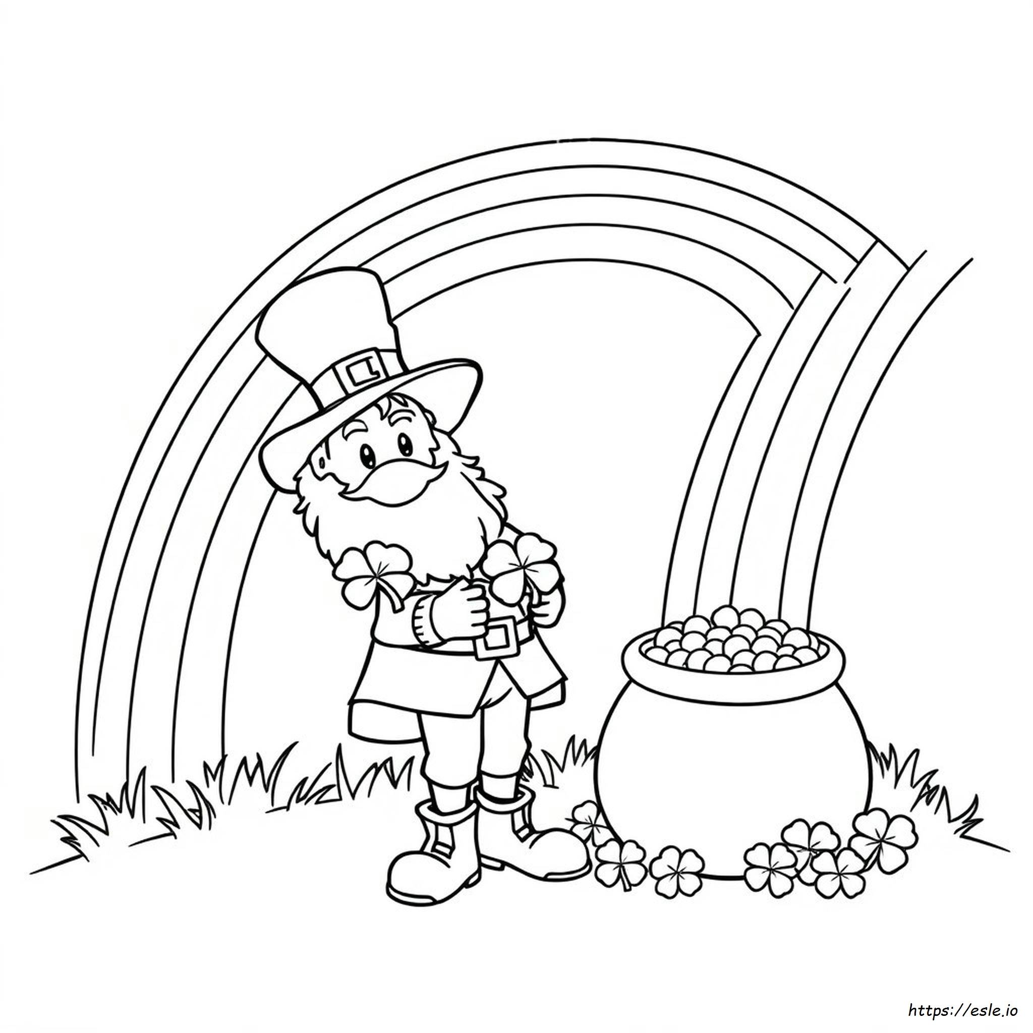 Leprechaun Coloring Pages Printable Free