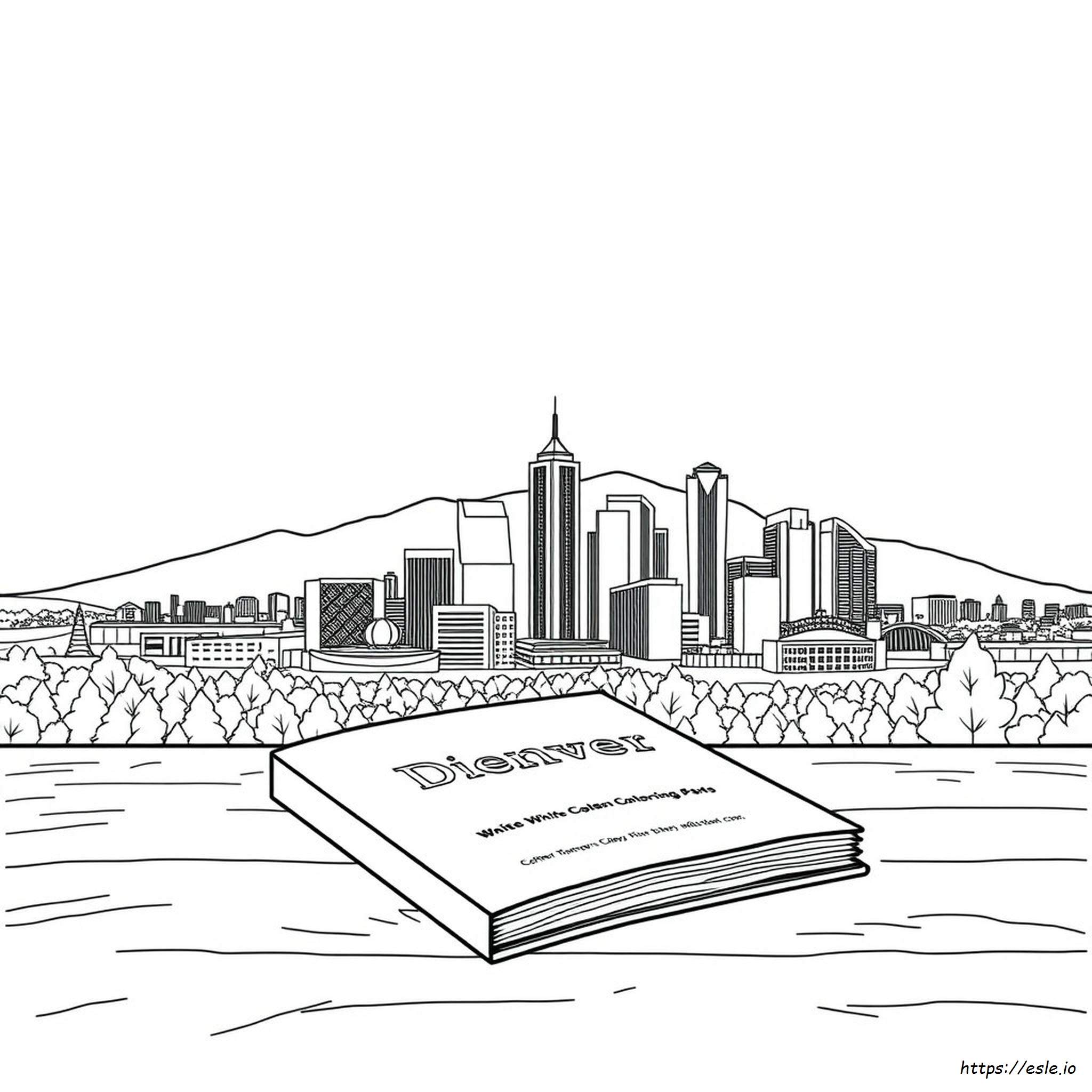Witte Pagina's Golden Colorado kleurplaat