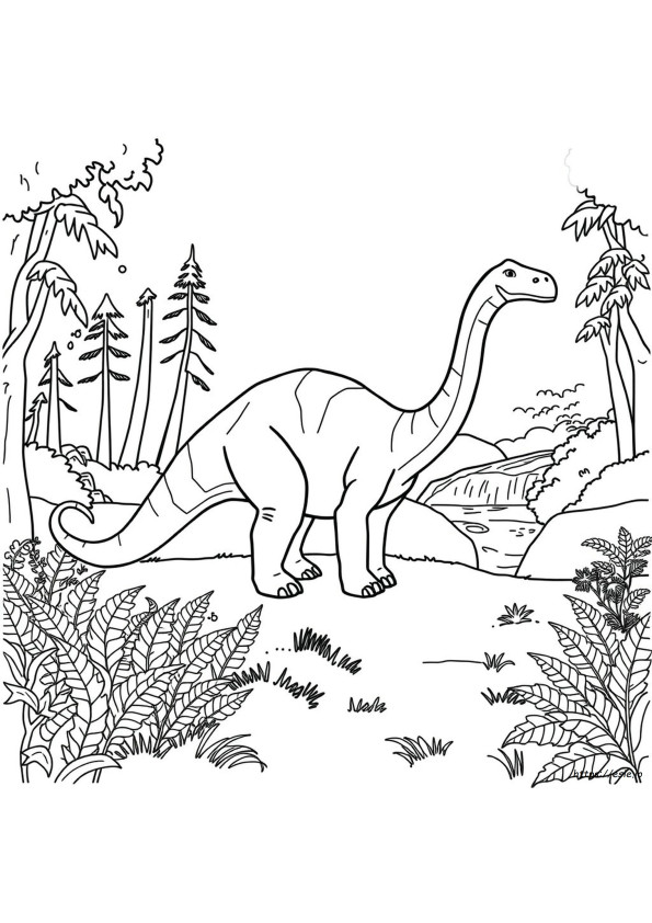 Diplodocus Színező