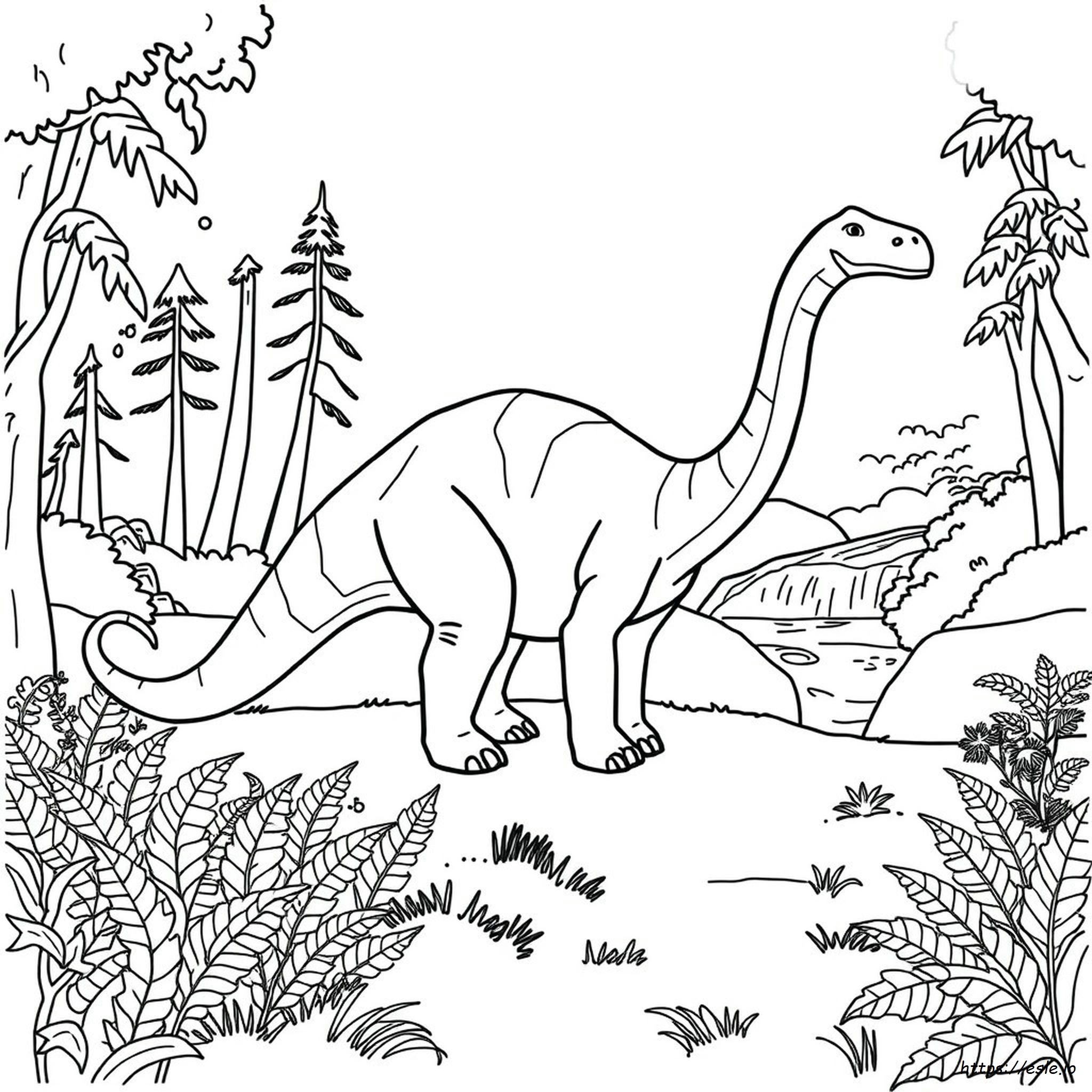 Diplodocus Coloring Page