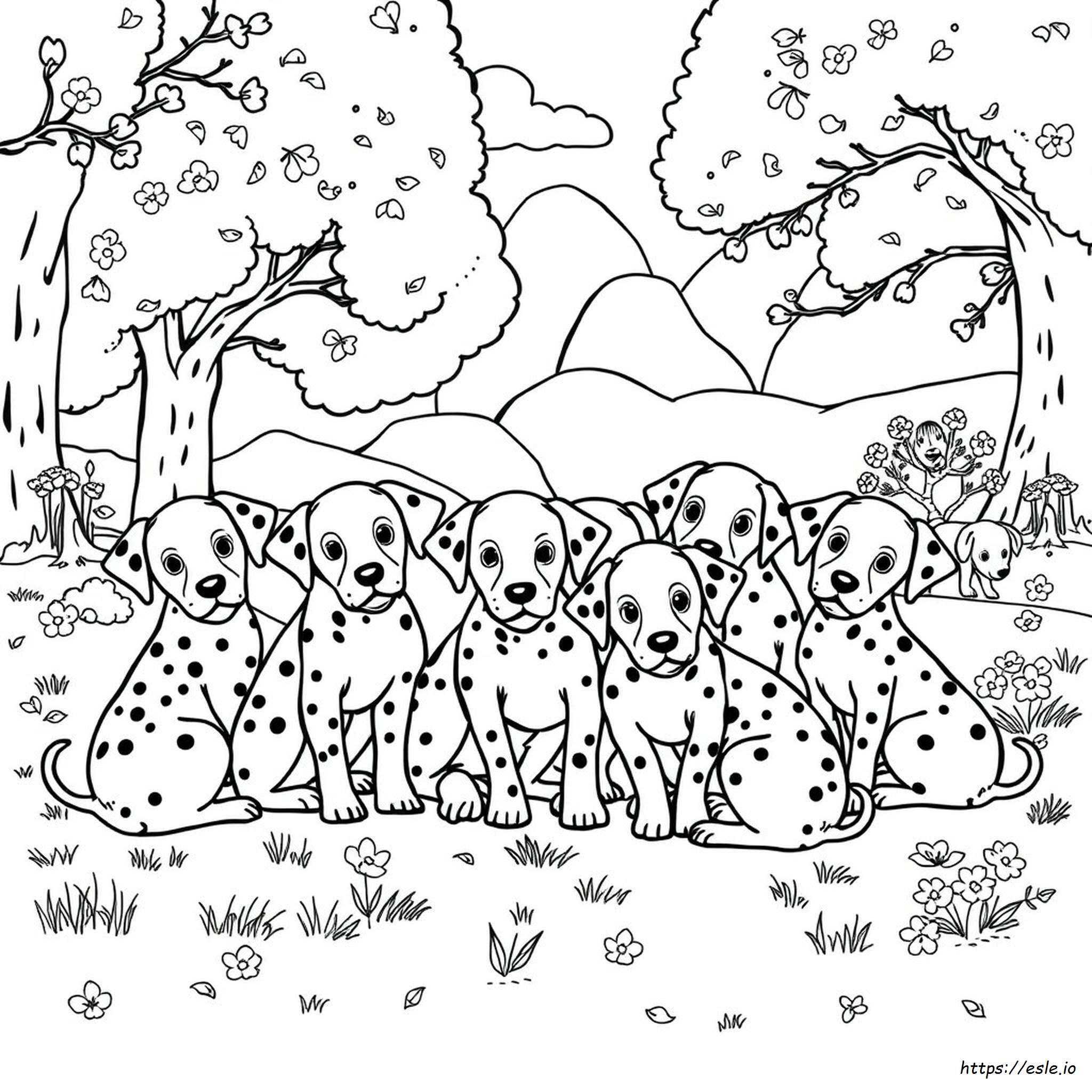 100 Dalmatians Coloring Pages