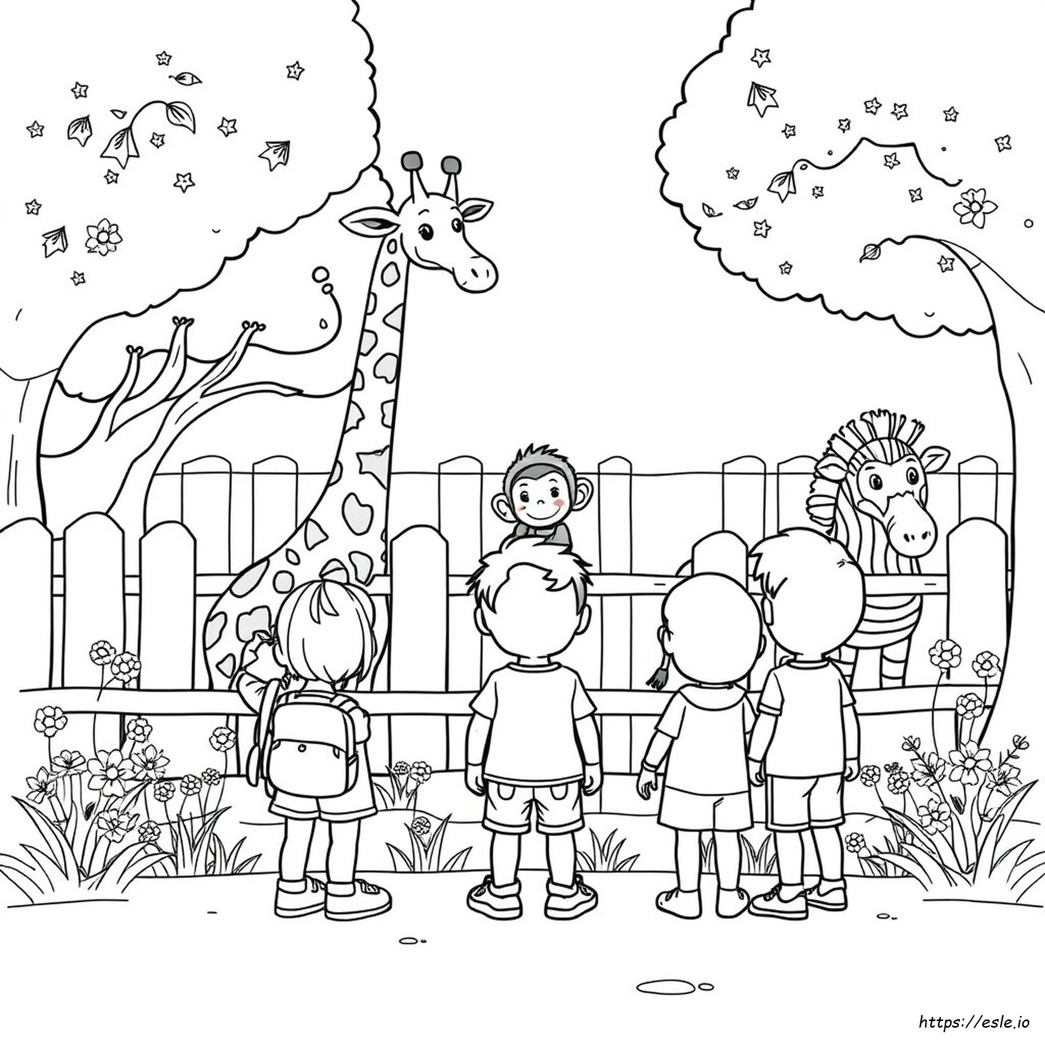 Coloriages Zoo Pour La Maternelle