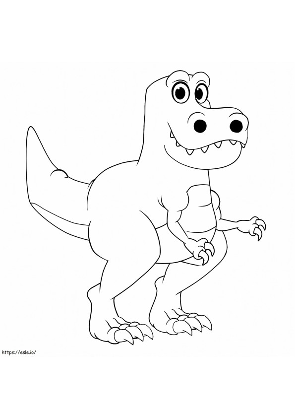 Coloriage T Rex de mon animal de compagnie magique Morphle à imprimer dessin