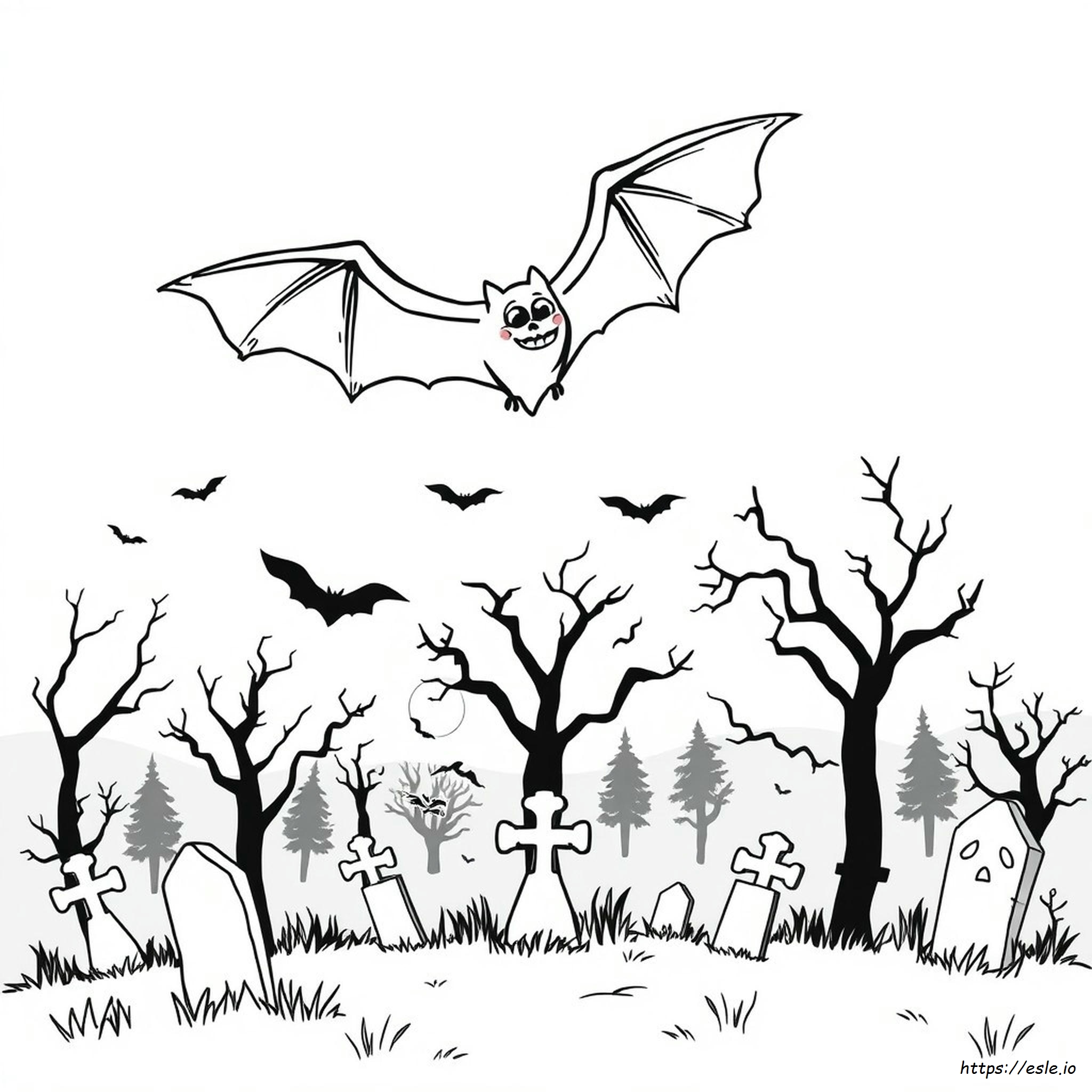 Kostenlose Druckbare Halloween Fledermaus Ausmalbilder