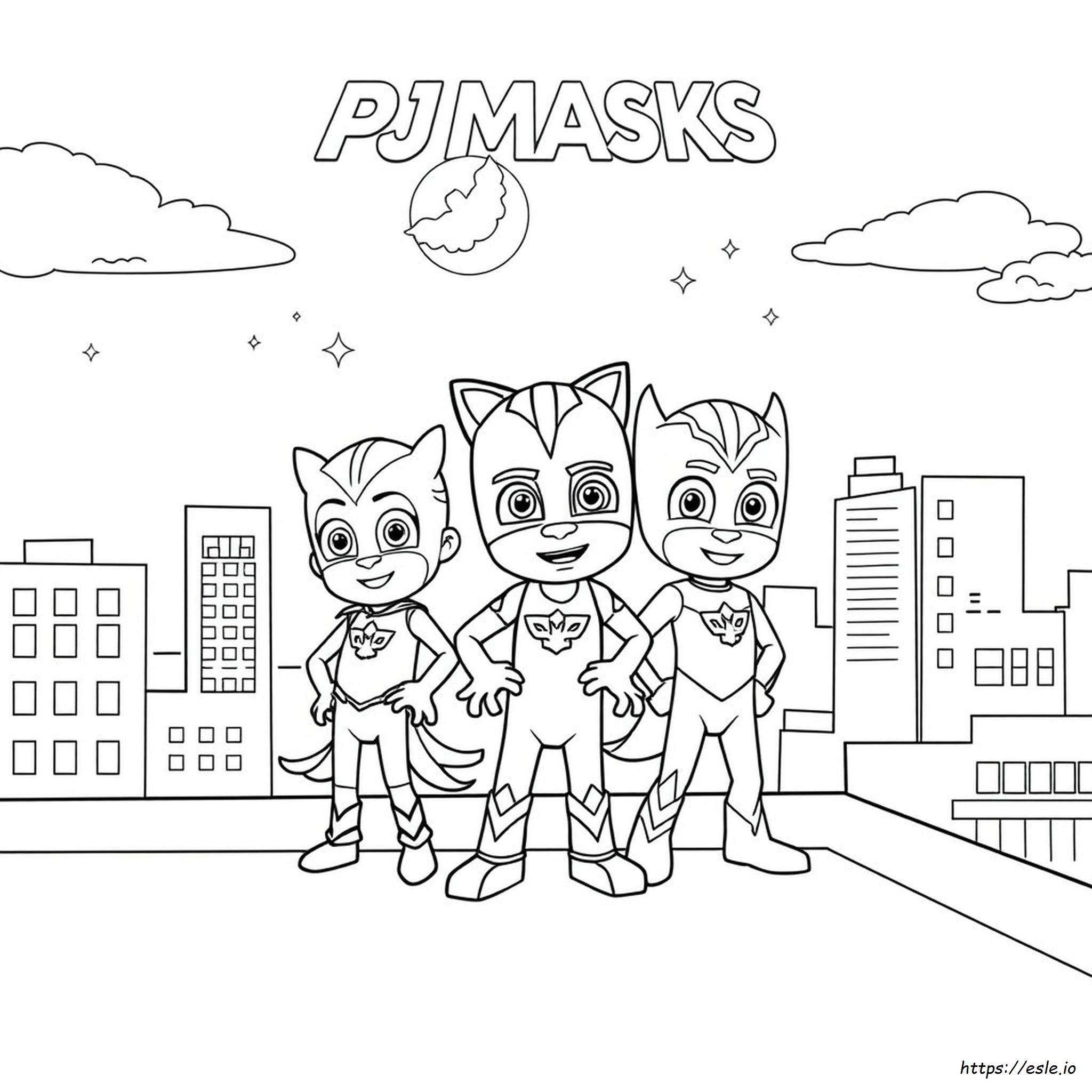 Pj Masks Colouring In
