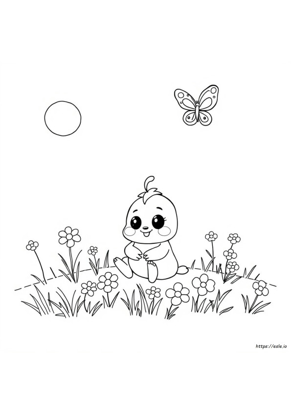Coloriage Sprunki Jaune