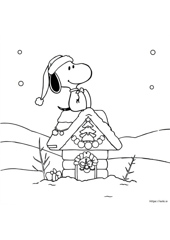Snoopy Weihnachten Ausmalbilder