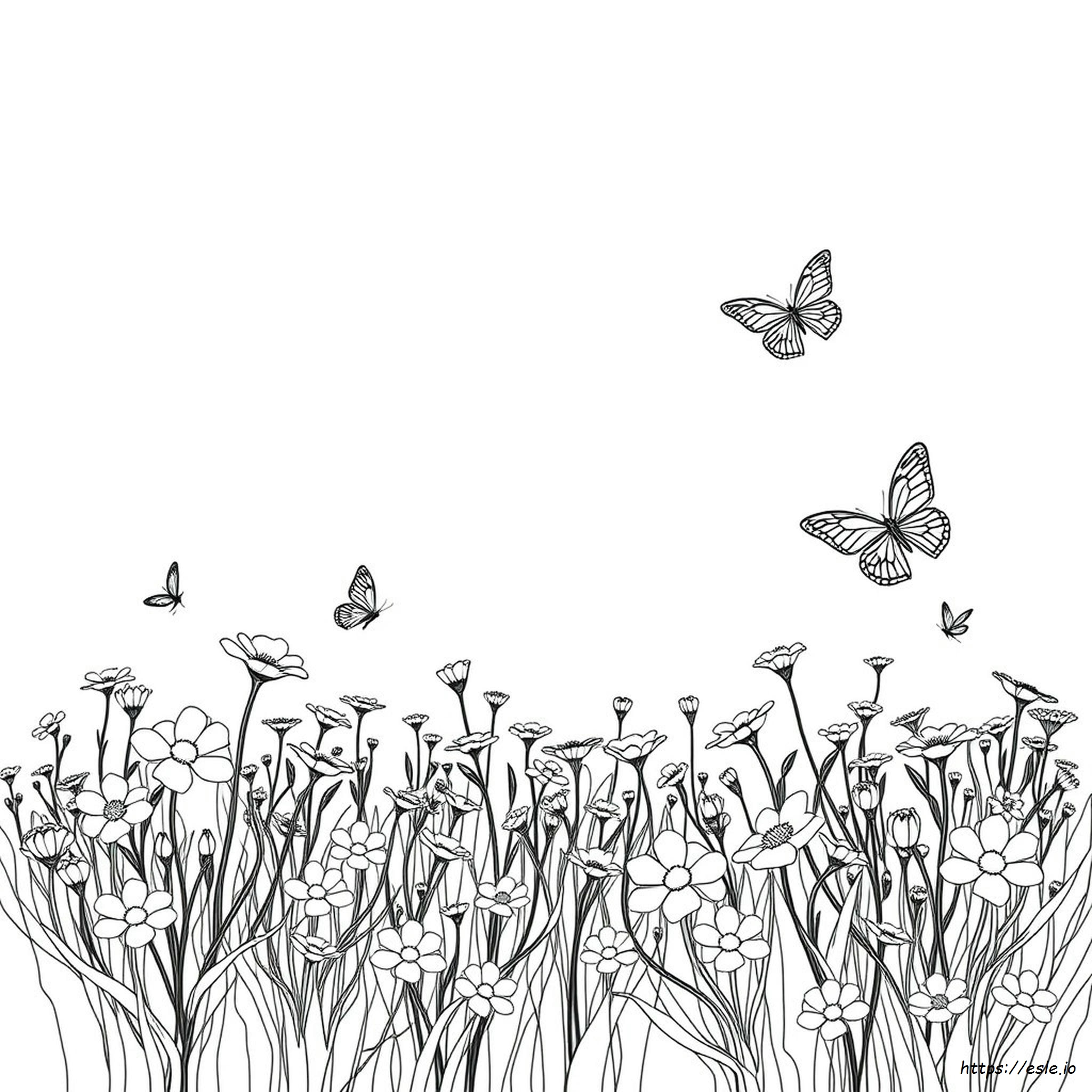 Easy Spring Coloring Pages For Adults