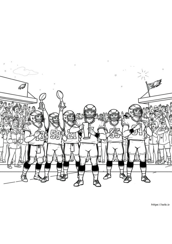 Pagini De Colorat Super Bowl Vulturi