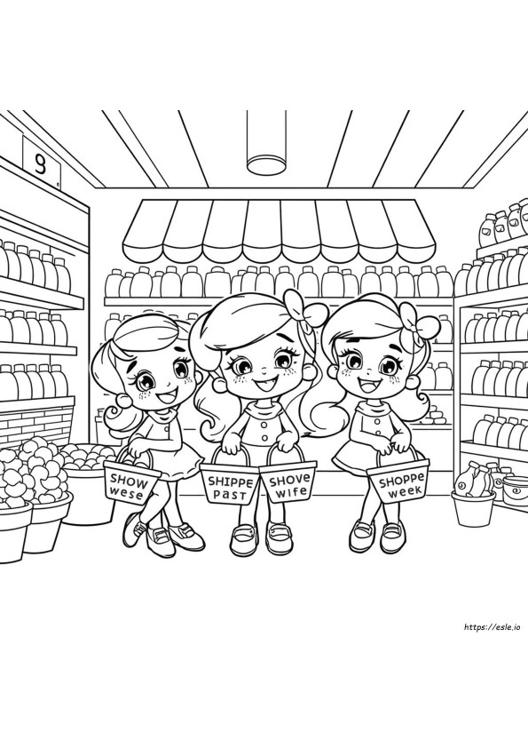 Kolorowanki Shoppies Do Druku