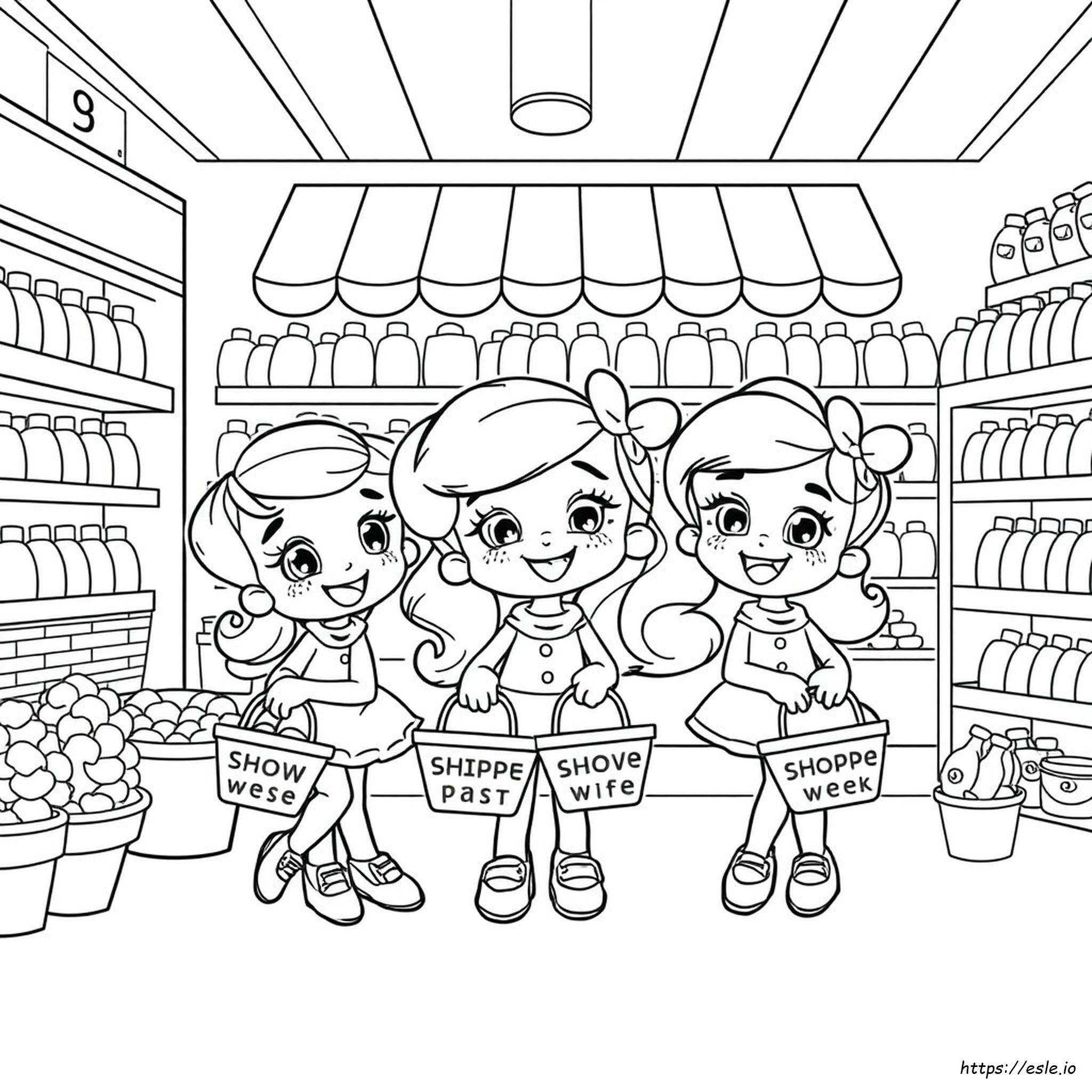 Printable Shoppies Coloring Pages