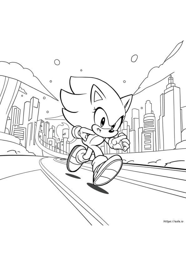 Coloriages Sonic Cartoon
