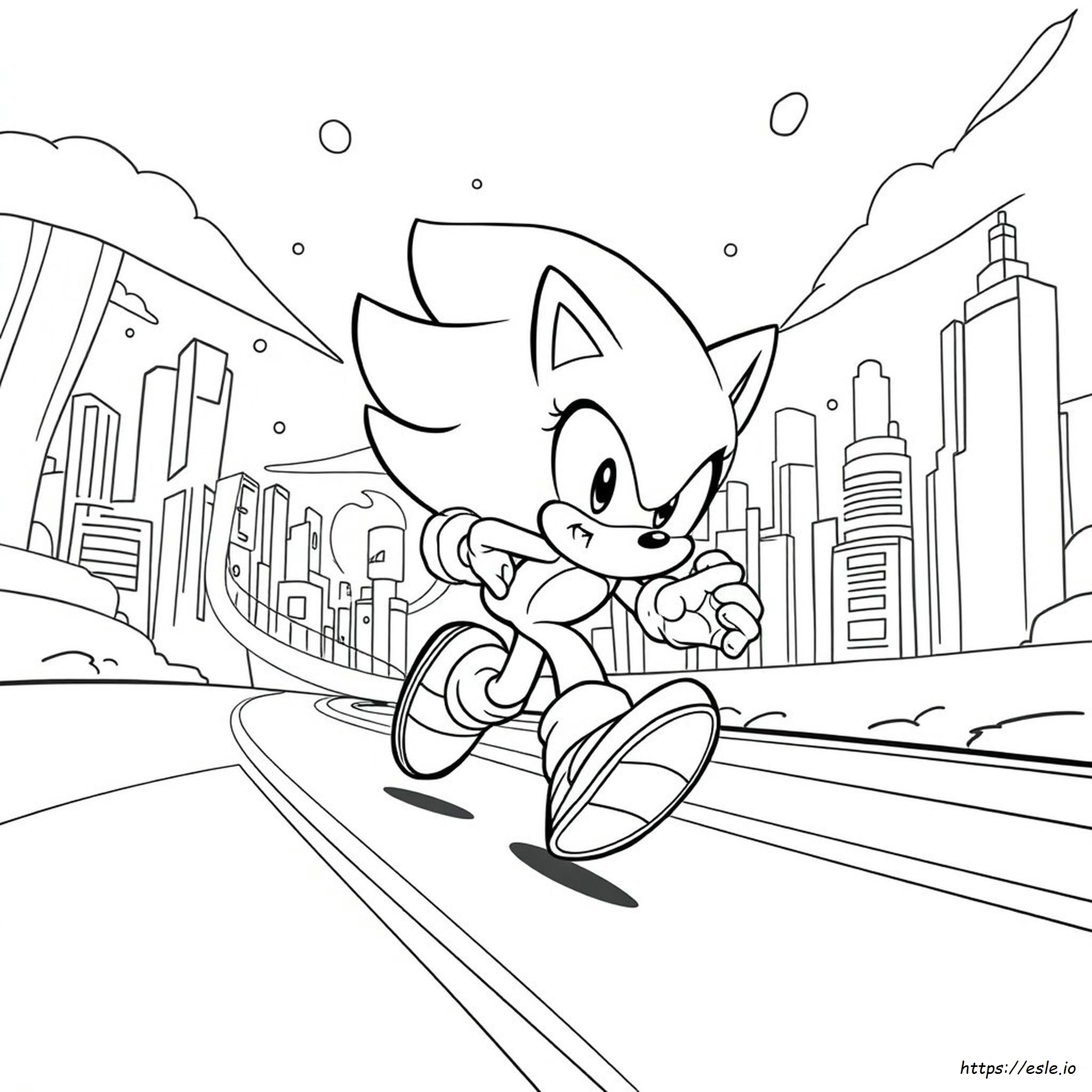 Sonic Cartoon Ausmalbilder