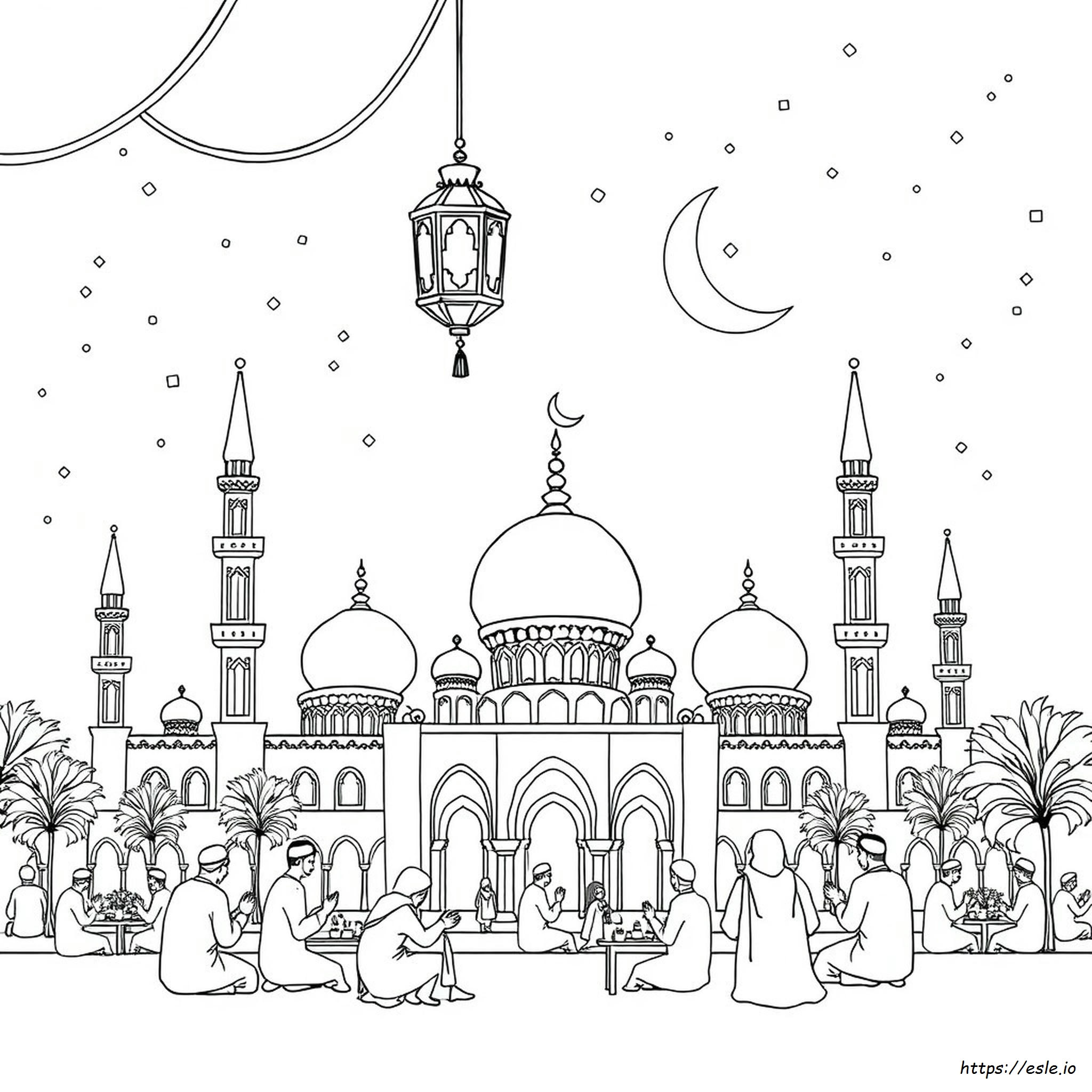 Ramadan Moebarak Kleurplaten kleurplaat