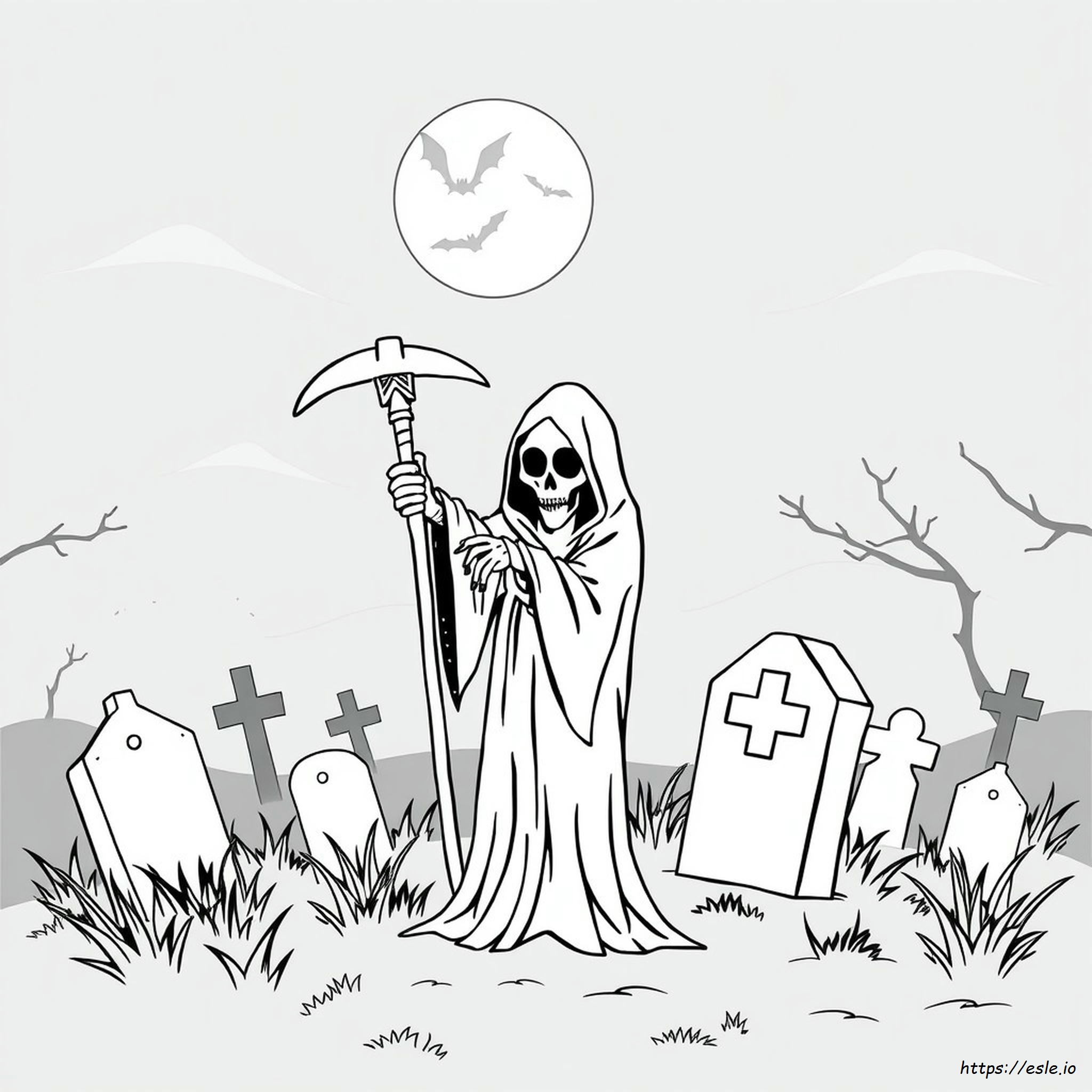 Grim Reaper Coloring Pages Printable