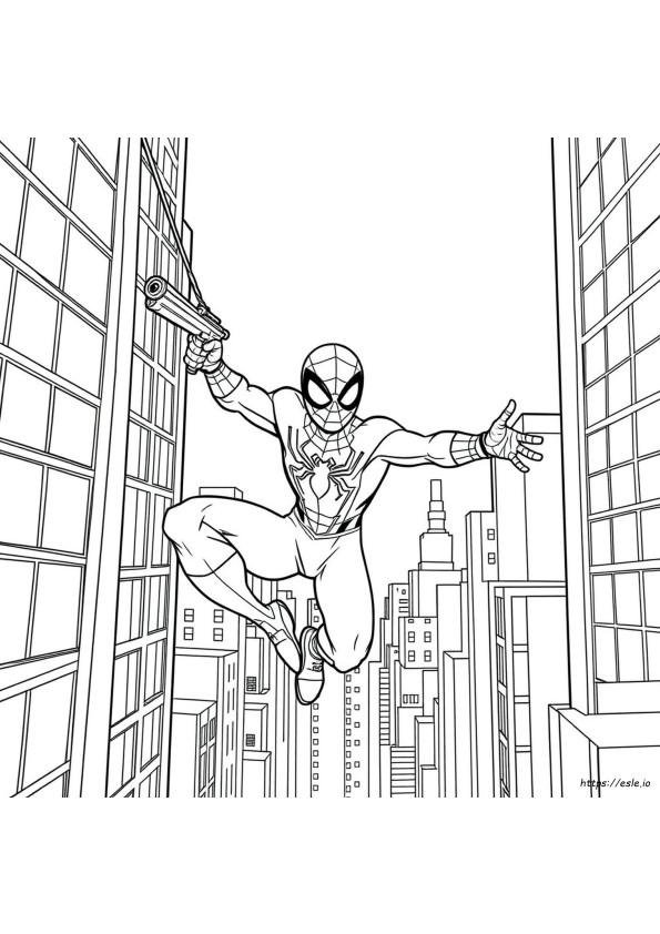 Ultimate Spiderman Miles Morales Coloring Pages