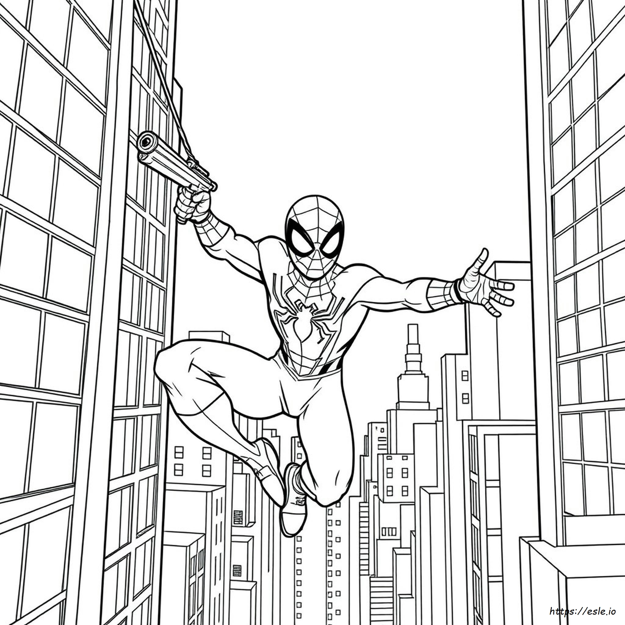 Ultimate Spiderman Miles Morales Coloring Pages