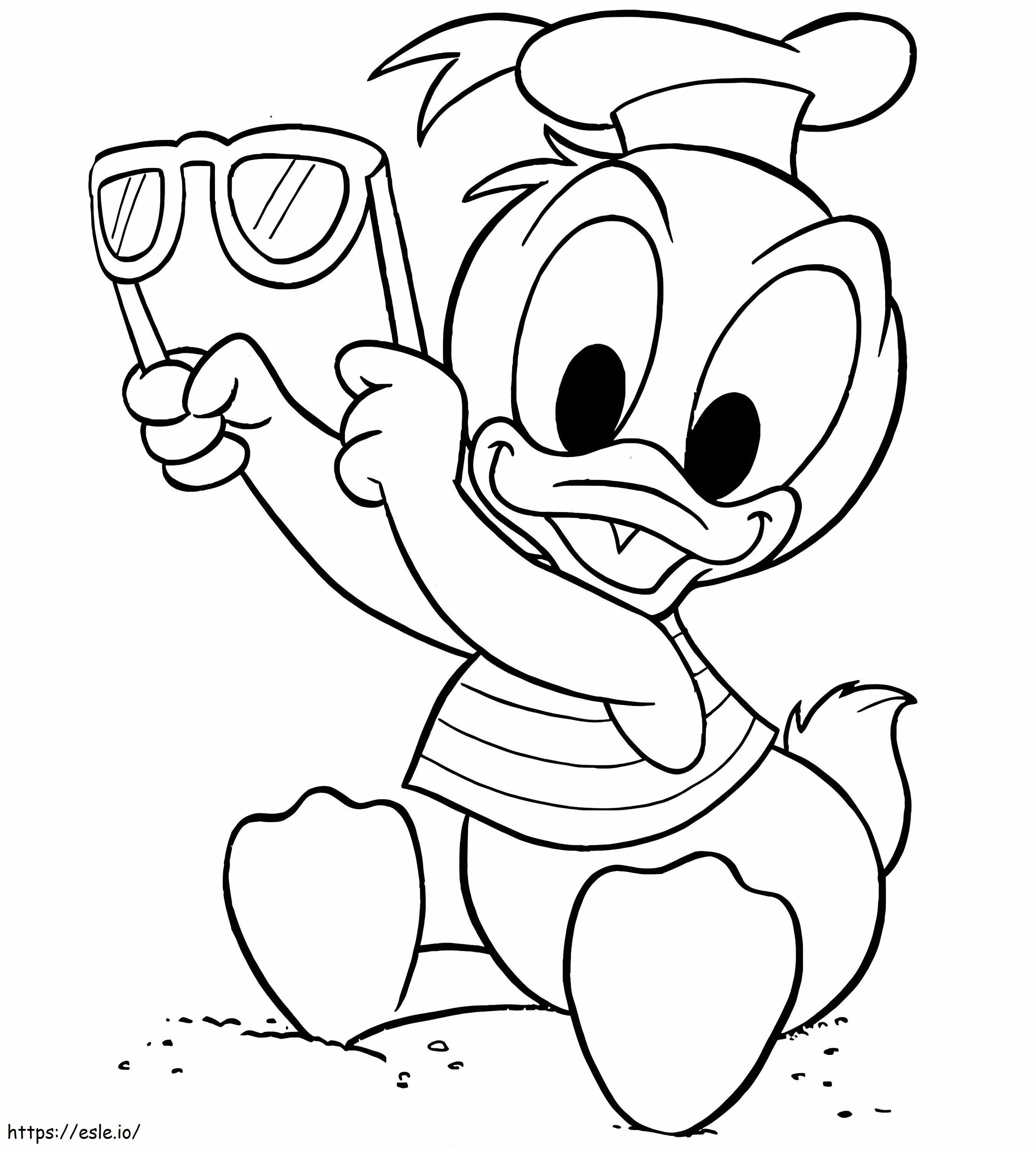 Coloriage Bébé Donald à imprimer dessin
