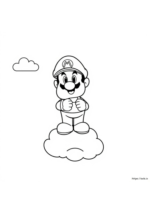 Gambar Mewarnai Jamur Mario Yang Dapat Dicetak