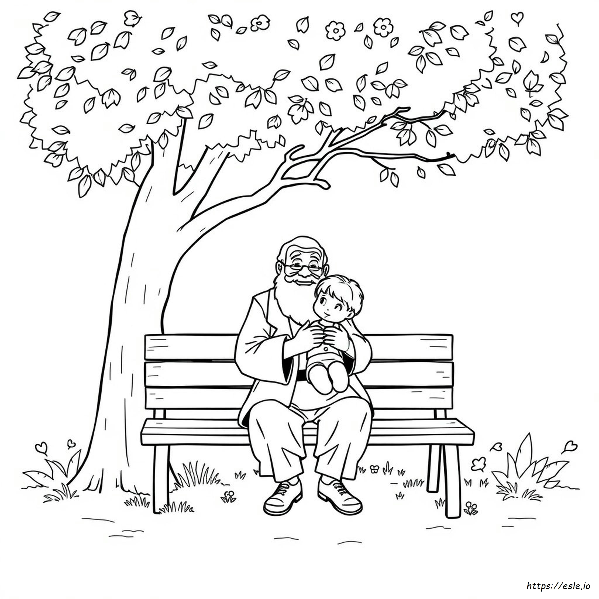 I Love Papa Coloring Page