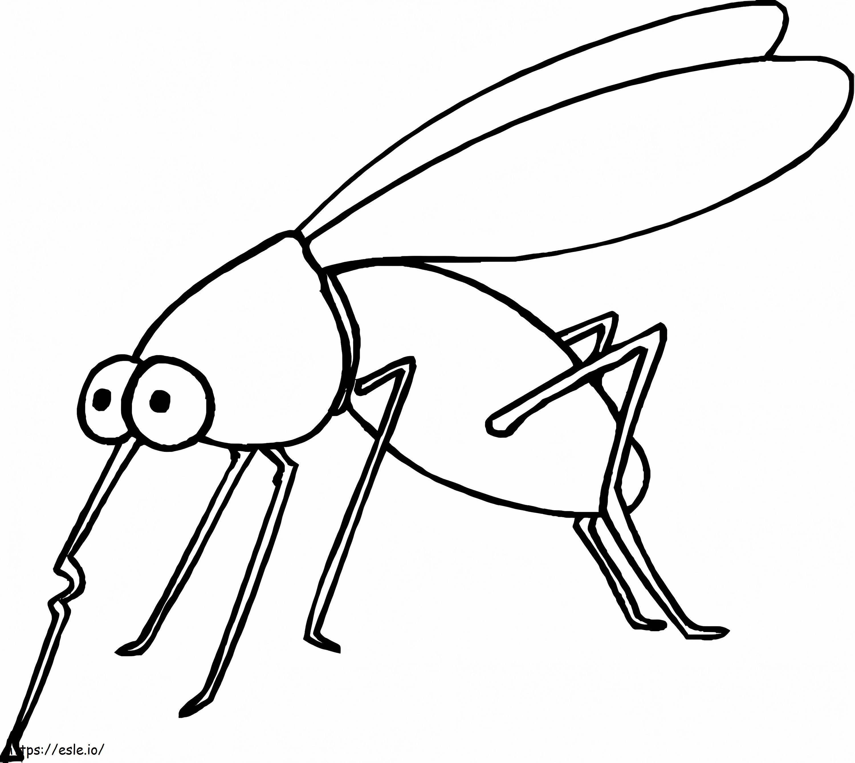 普通の蚊 ぬりえ - 塗り絵