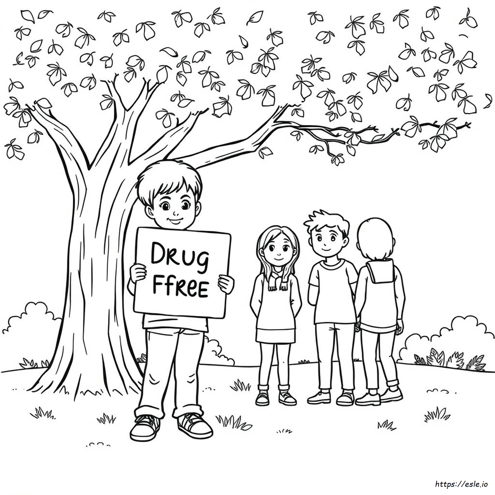 Drug Free Coloring Sheets