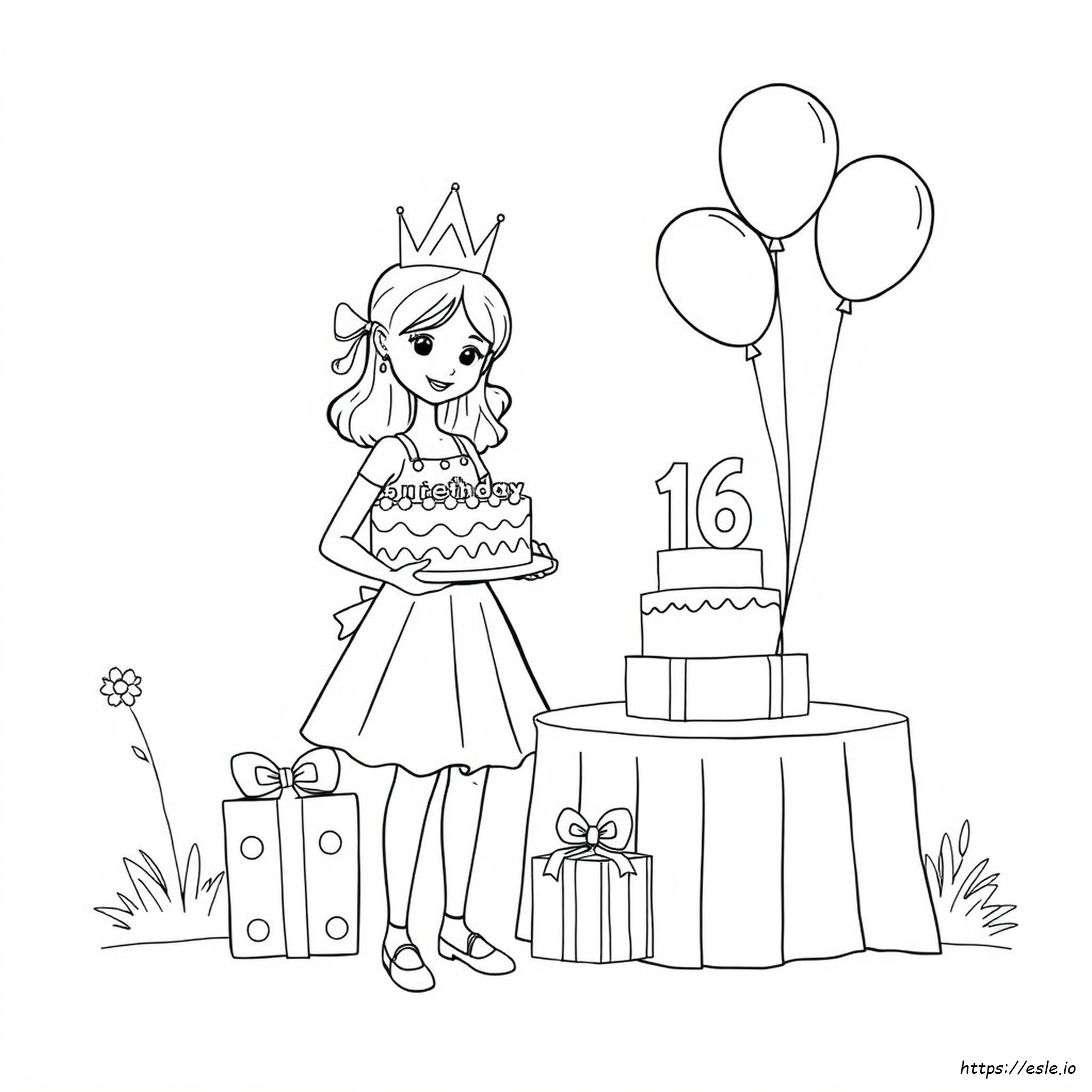 Sweet 16 Coloring Pages