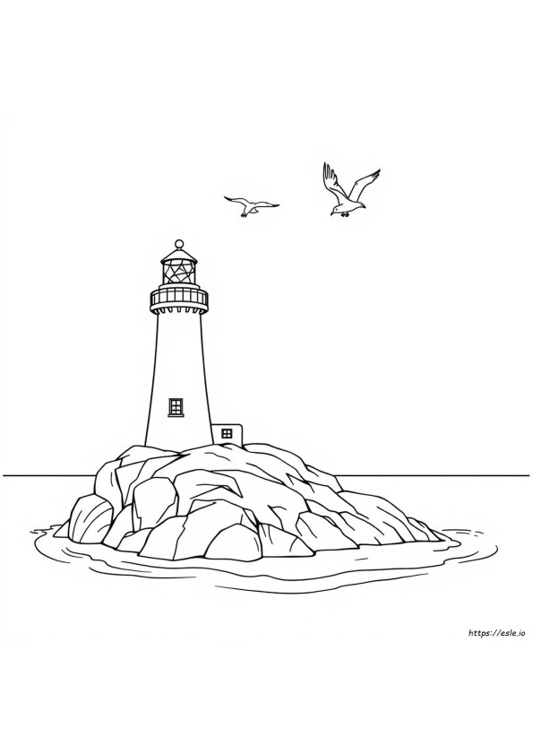 Coloriage Phare