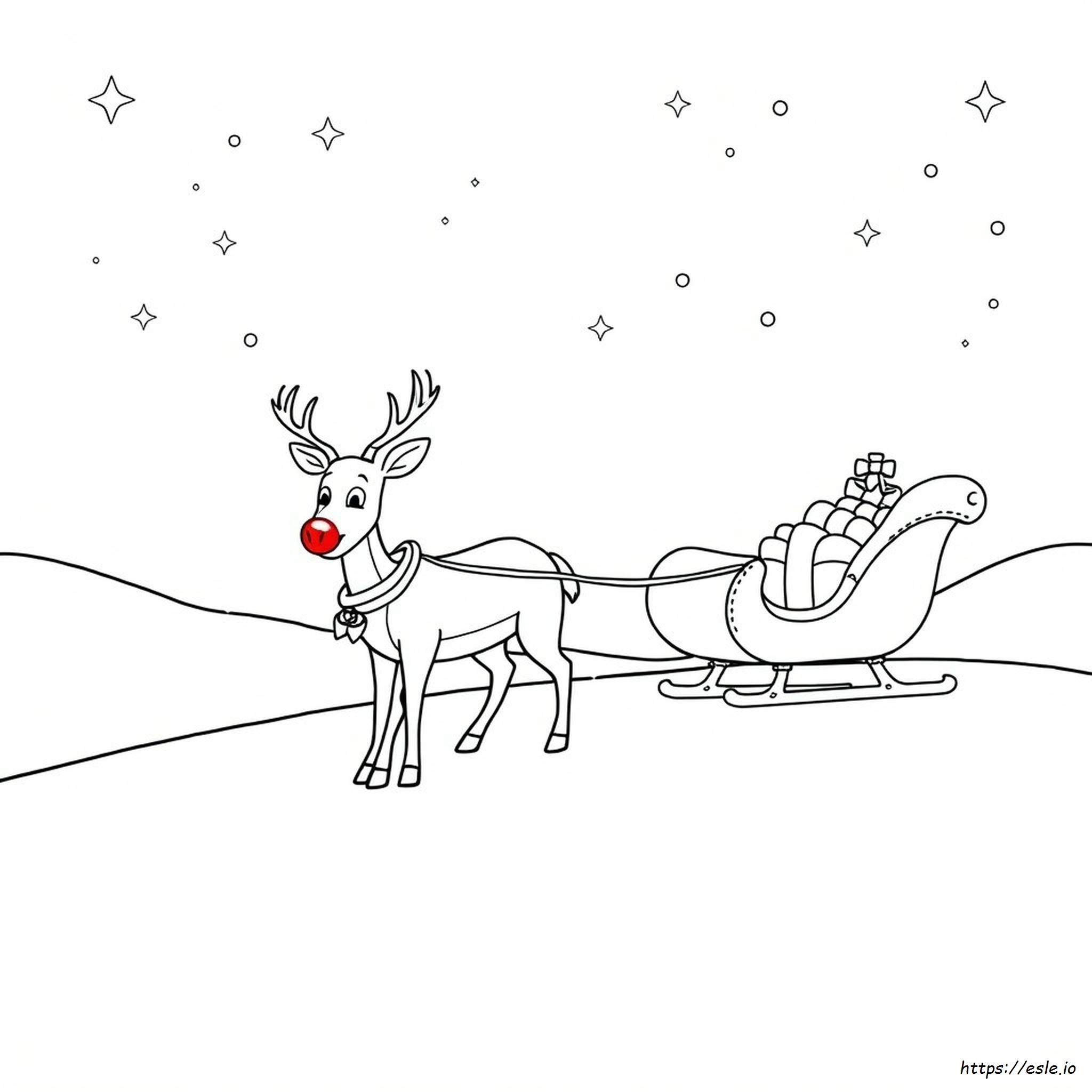 Rudolph Kleurplaten kleurplaat