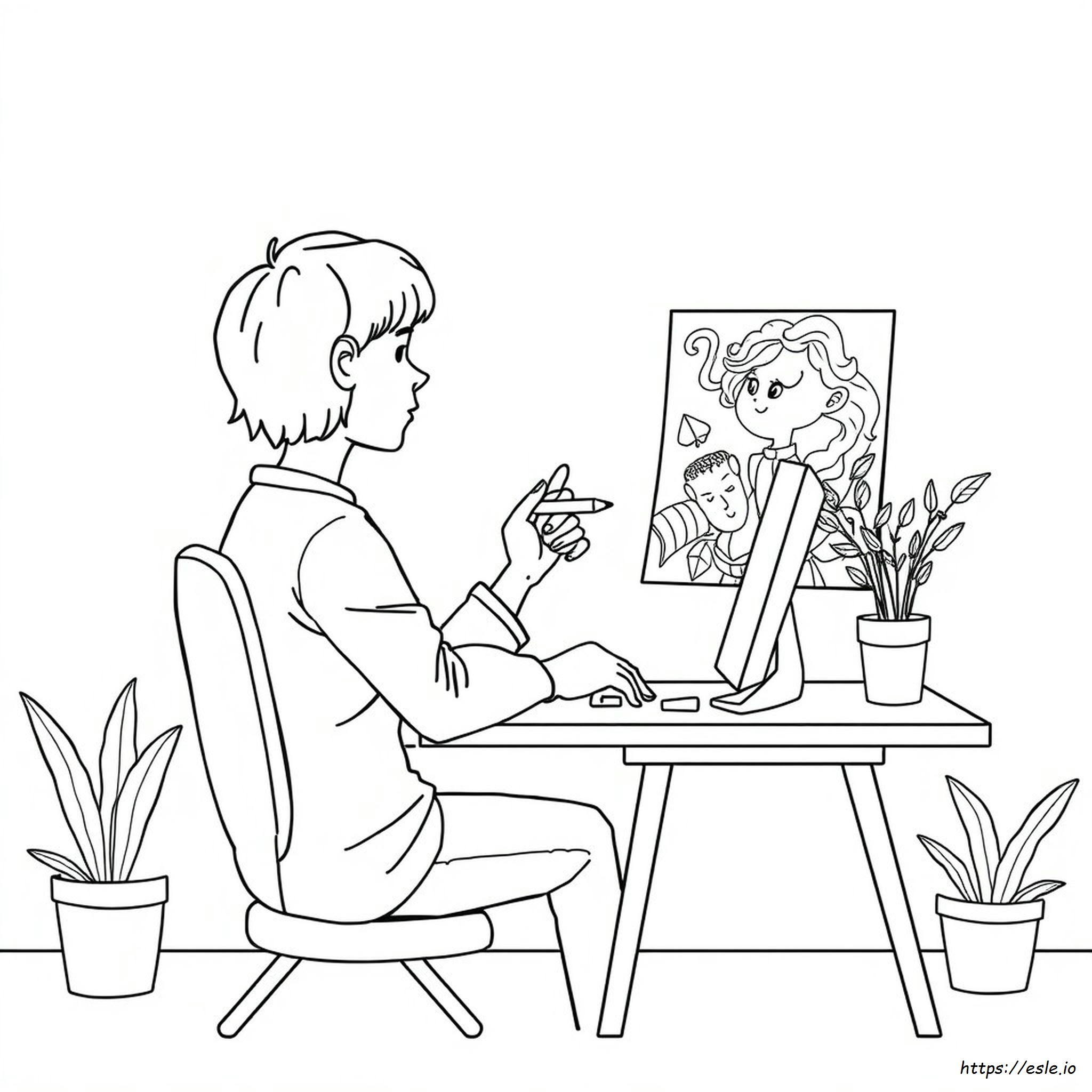 Com Sh Coloring Page Asmr Drawing