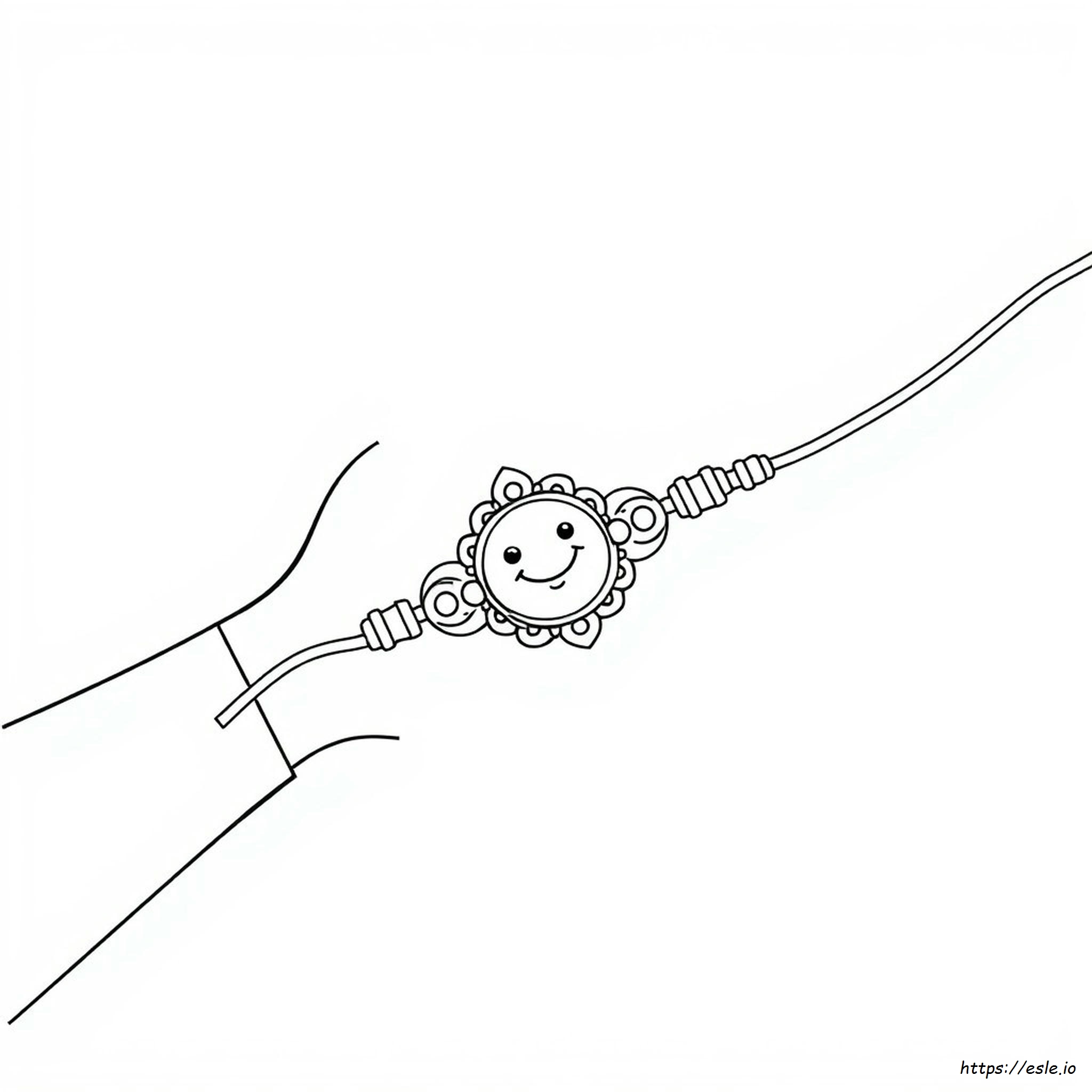 Printable Rakhi Colouring Pages