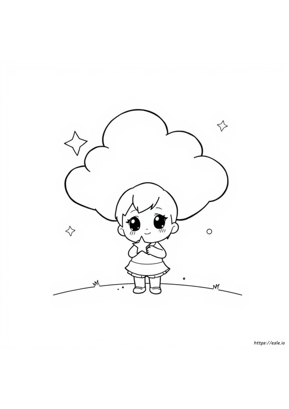Coloriage Chibi