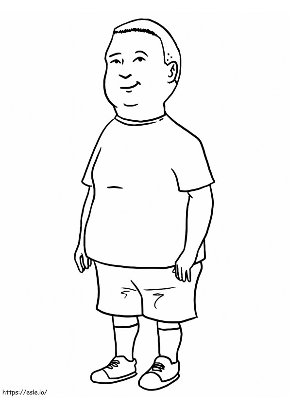 Bobby Hill 1 coloring page