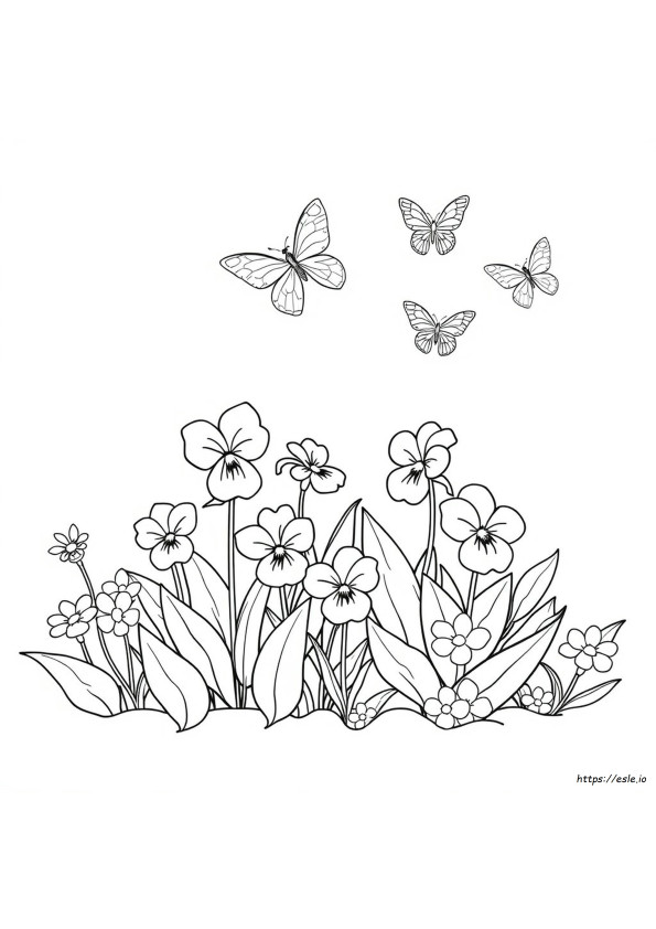 Desenho Para Colorir De Violeta