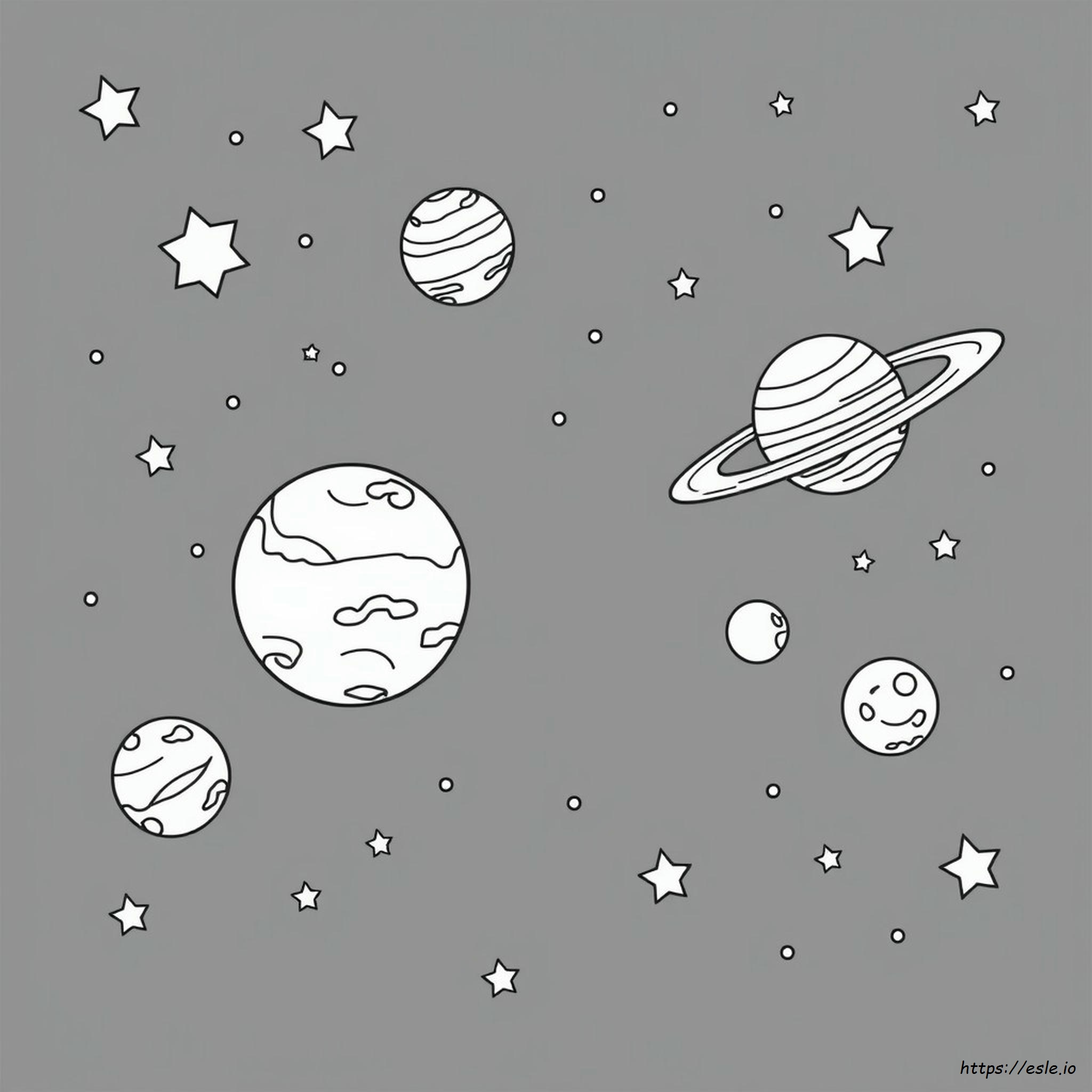 Free Printable Planets Coloring Pages