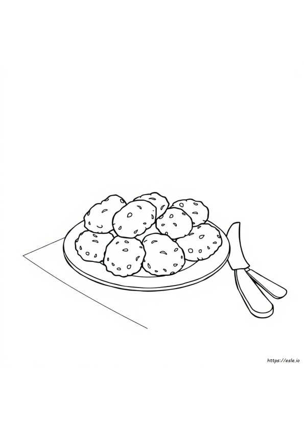 Kolorowanka Do Druku: Kurczak Nugget
