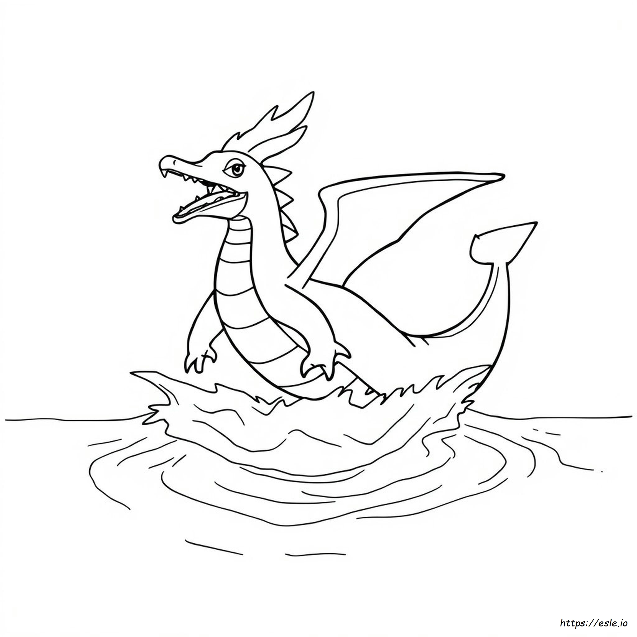 Gyarados Pokemon Card Coloring Page