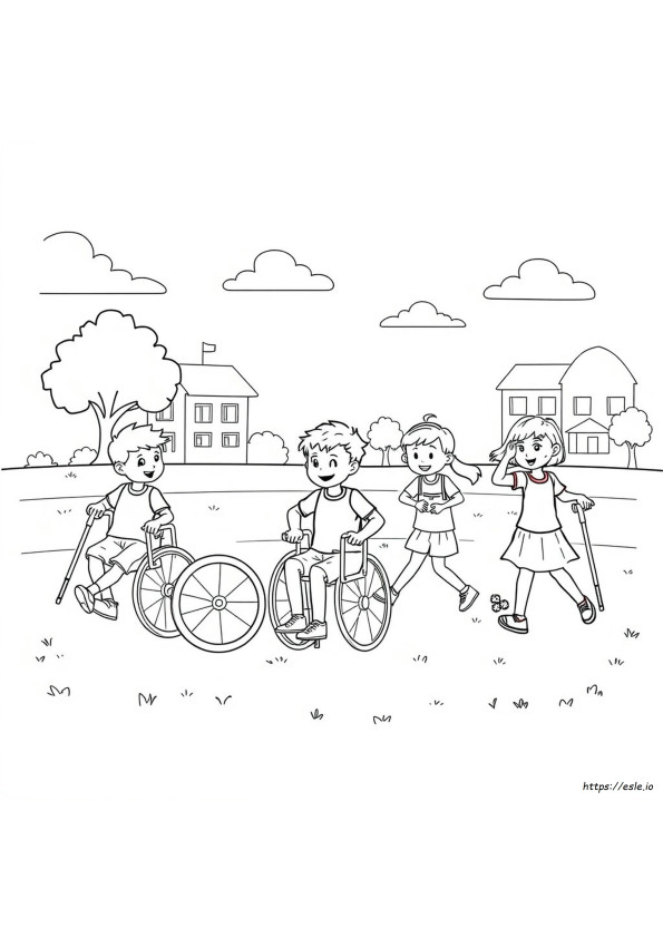 Coloriages Sensibilisation Au Handicap Et Inclusion