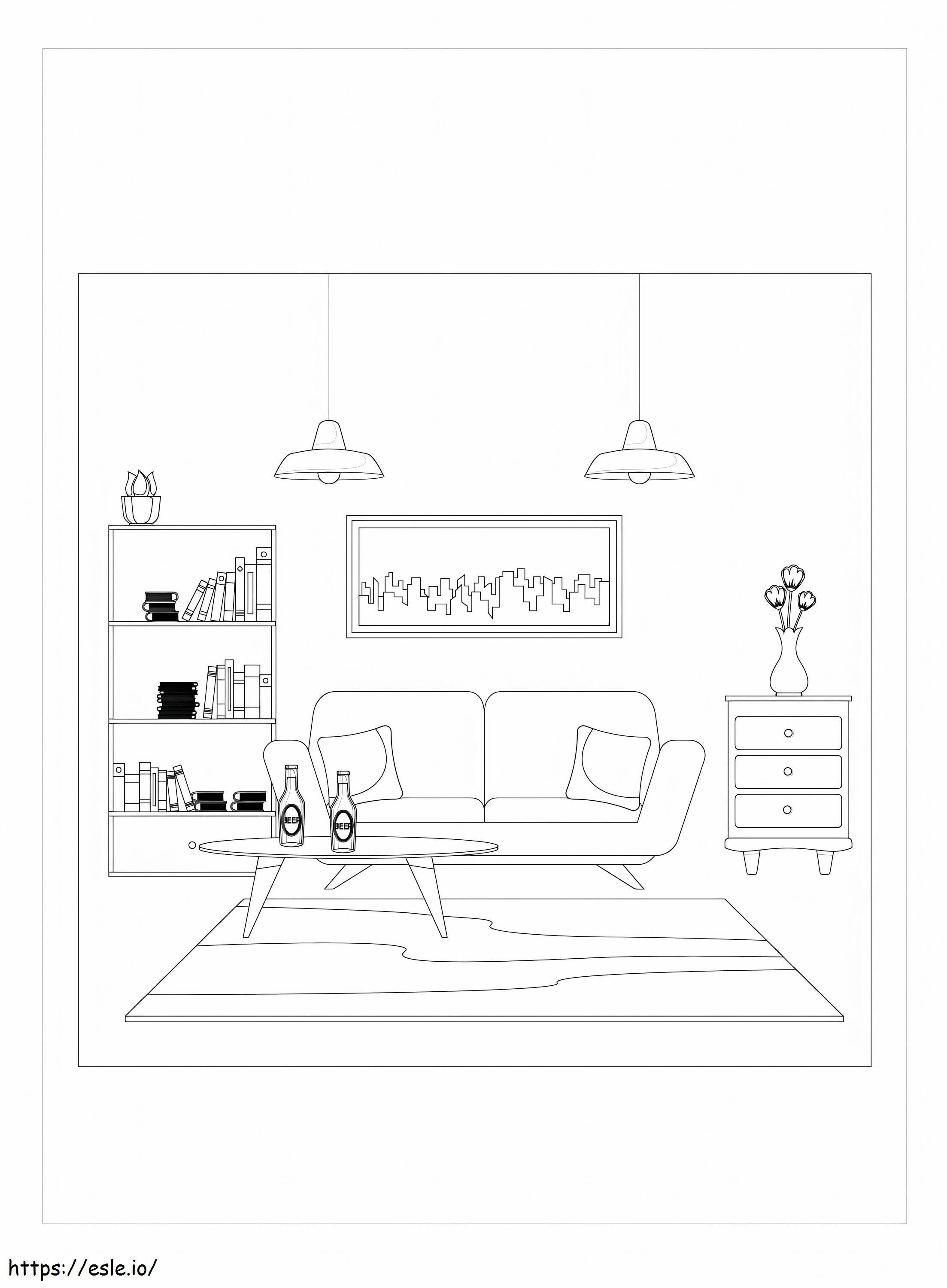 Good Living Room coloring page