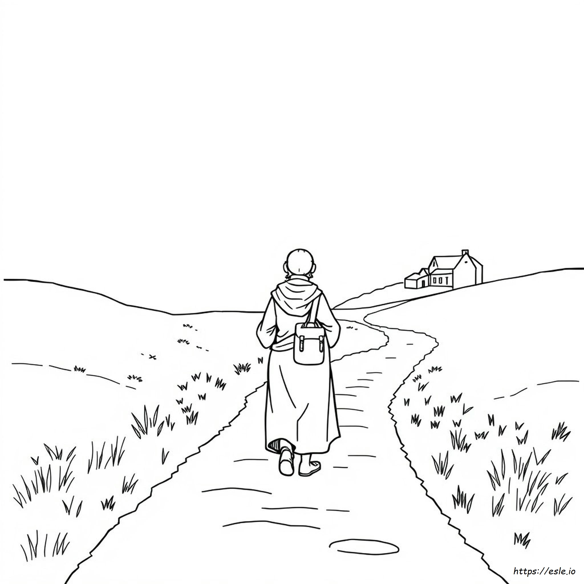 Sulla Strada Per Emmaus Da Colorare