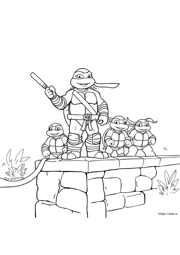 Tmnt Michelangelo Coloring Pages