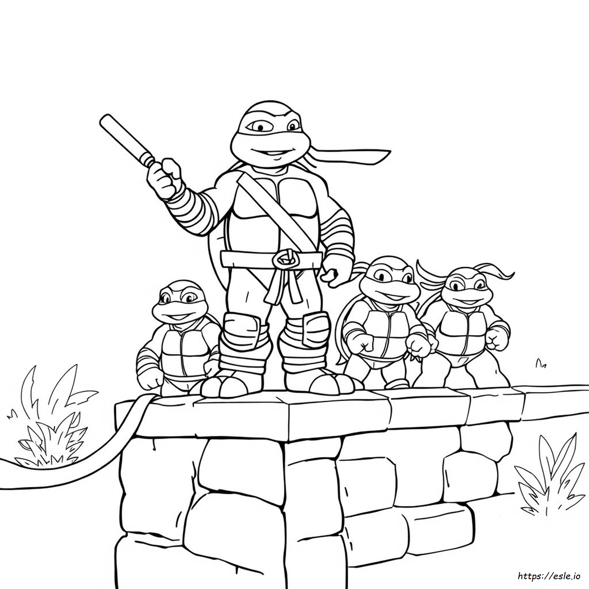 Tmnt Michelangelo Coloring Pages