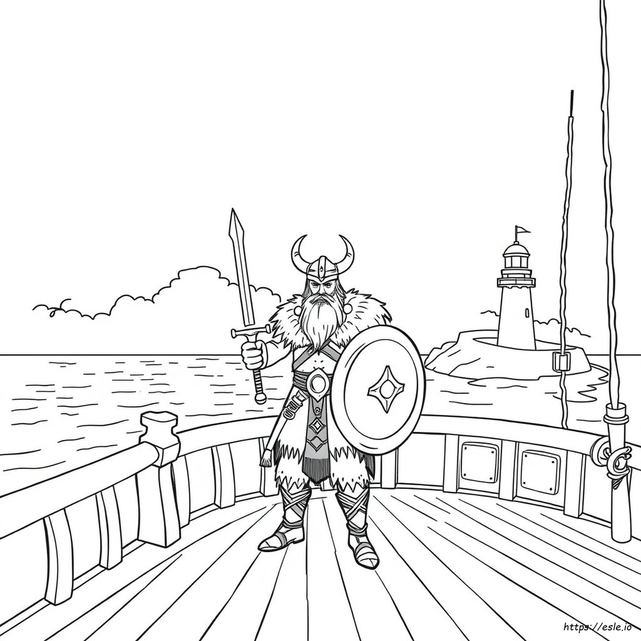 Nordic Viking Coloring Pages